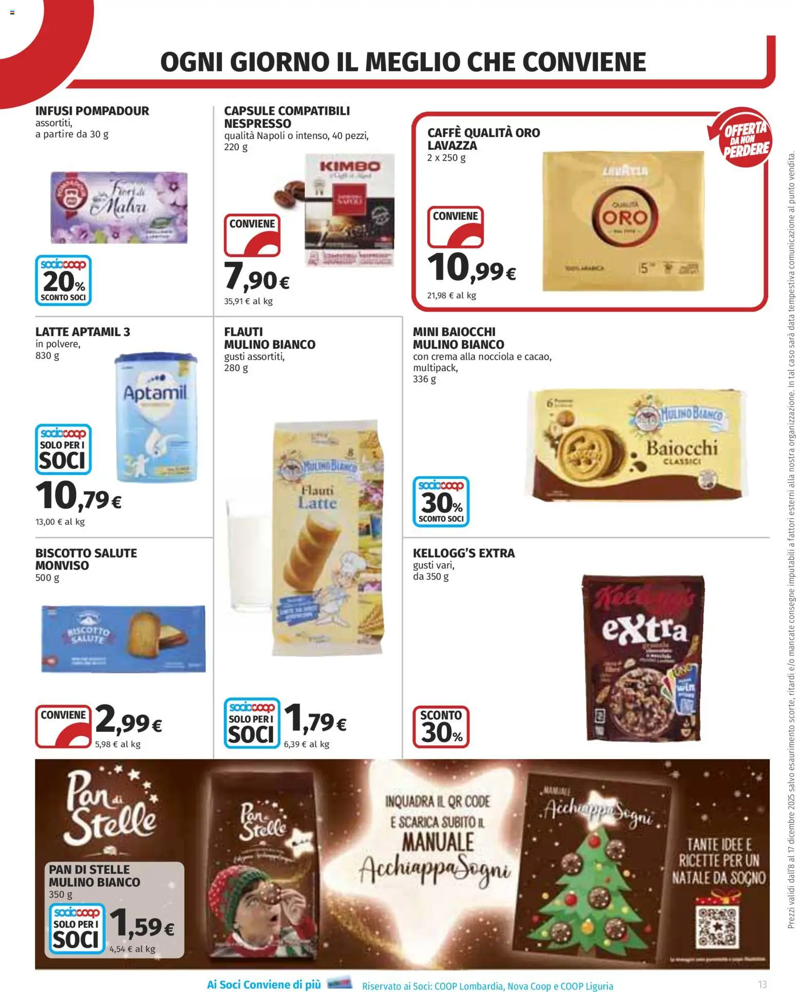 Volantino COOP del 08.12.2025 | Pagina: 13 | Prodotti: Crema, Caffè, Latte, Lavazza