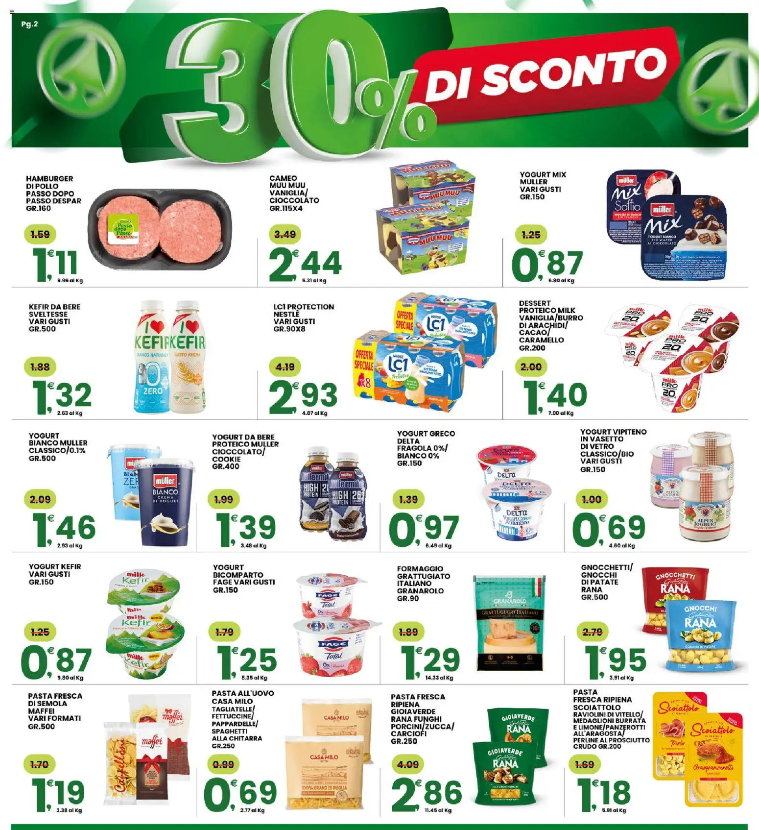 Volantino Interspar del 06.03.2026 | Pagina: 2 | Prodotti: Cioccolato, Patate, Burro, Burrata
