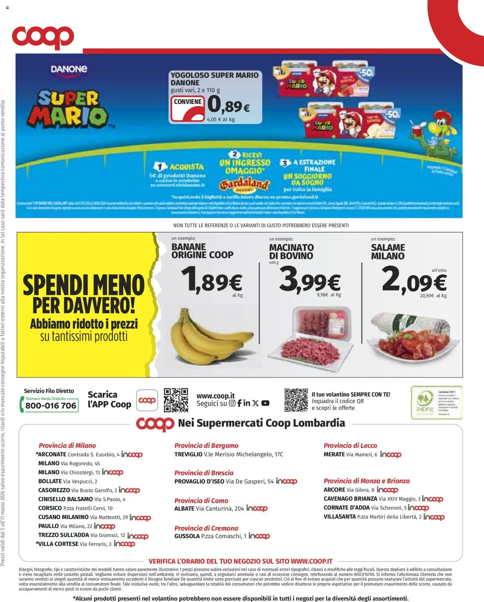 Volantino COOP del 05.03.2026 | Pagina: 12 | Prodotti: Bovino, Balsamo, Salame, Macinato