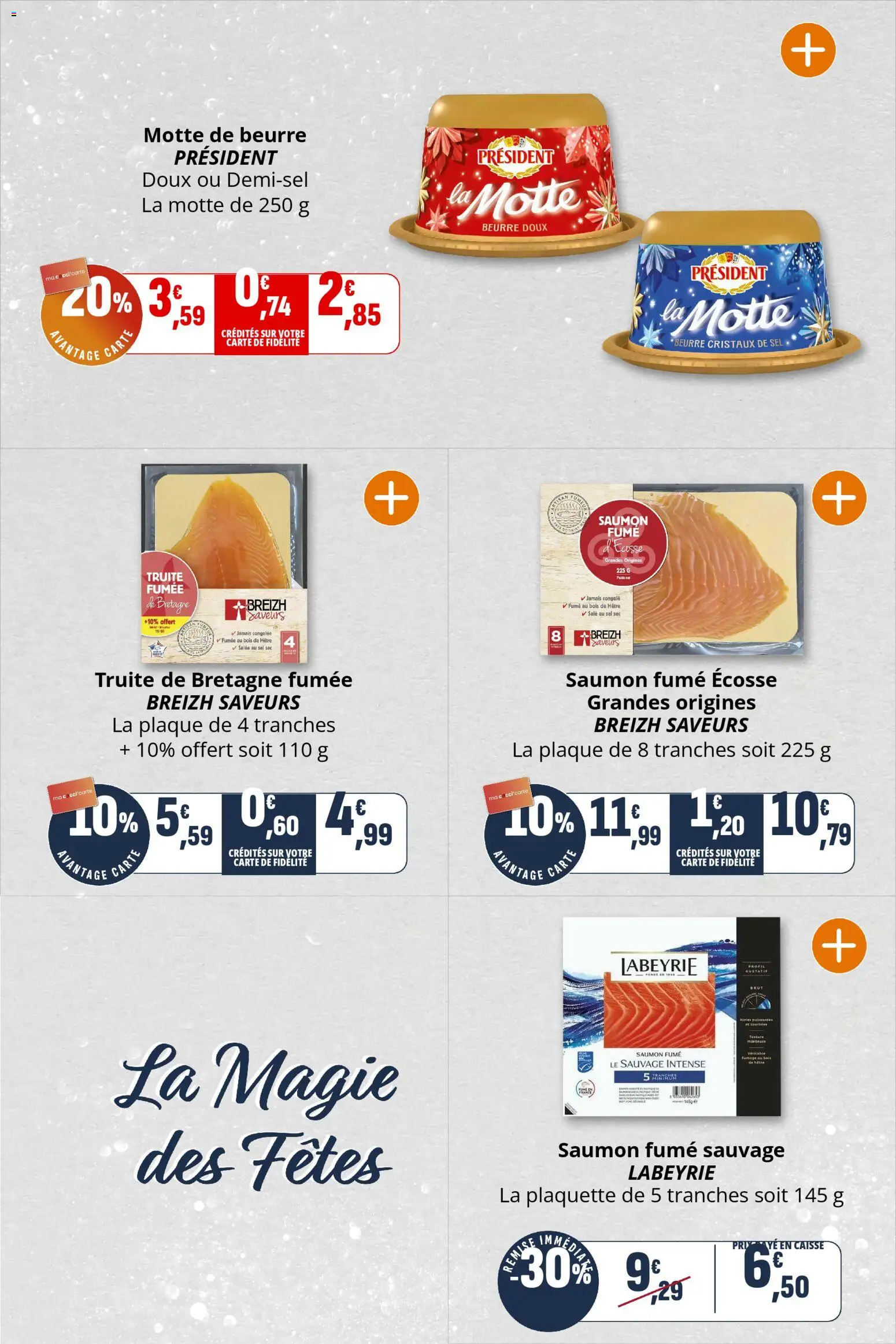 {H1} | Page: 11 | Produits: Saumon fumé, Beurre, Saumon, Beurre doux