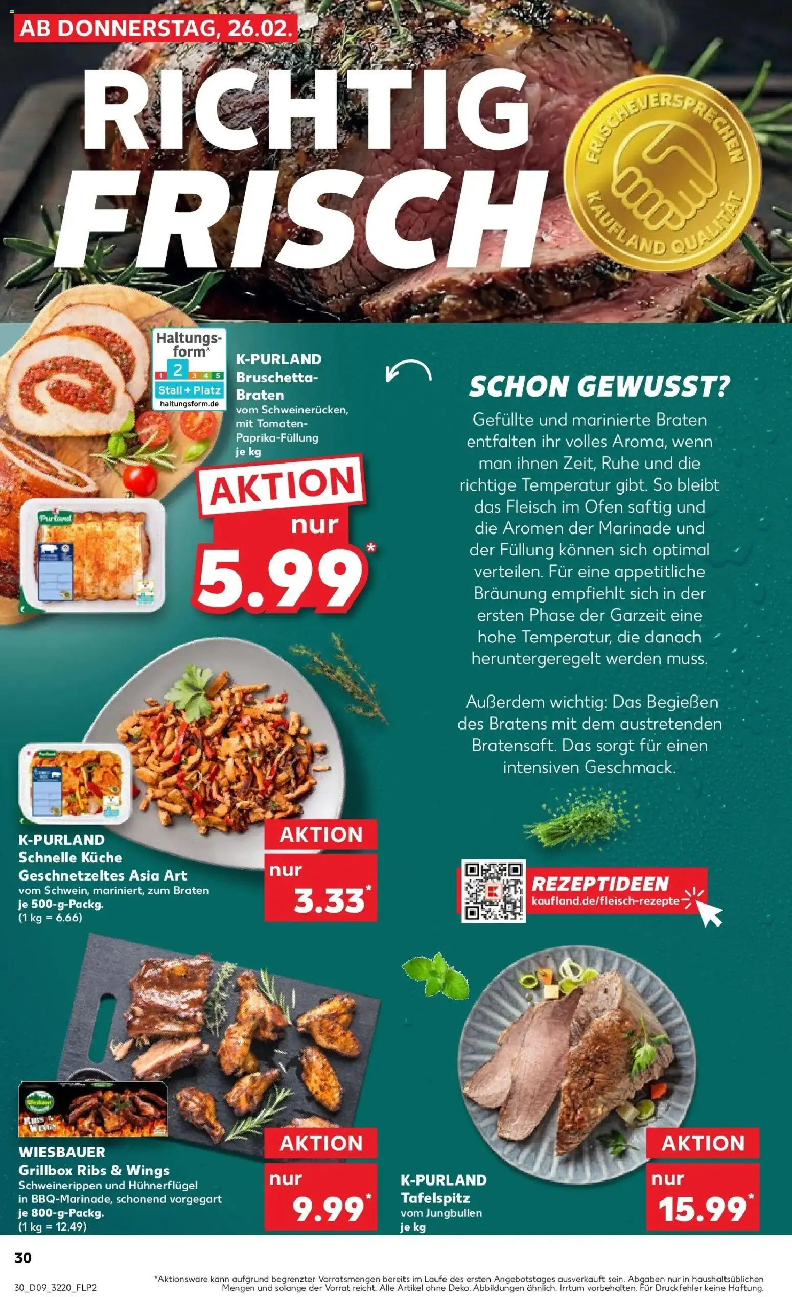 Kaufland prospekt Berlin	 – gültig ab 26.02.2026 | Seite: 30 | Produkte: Ofen, Tafelspitz, Küche, Fleisch