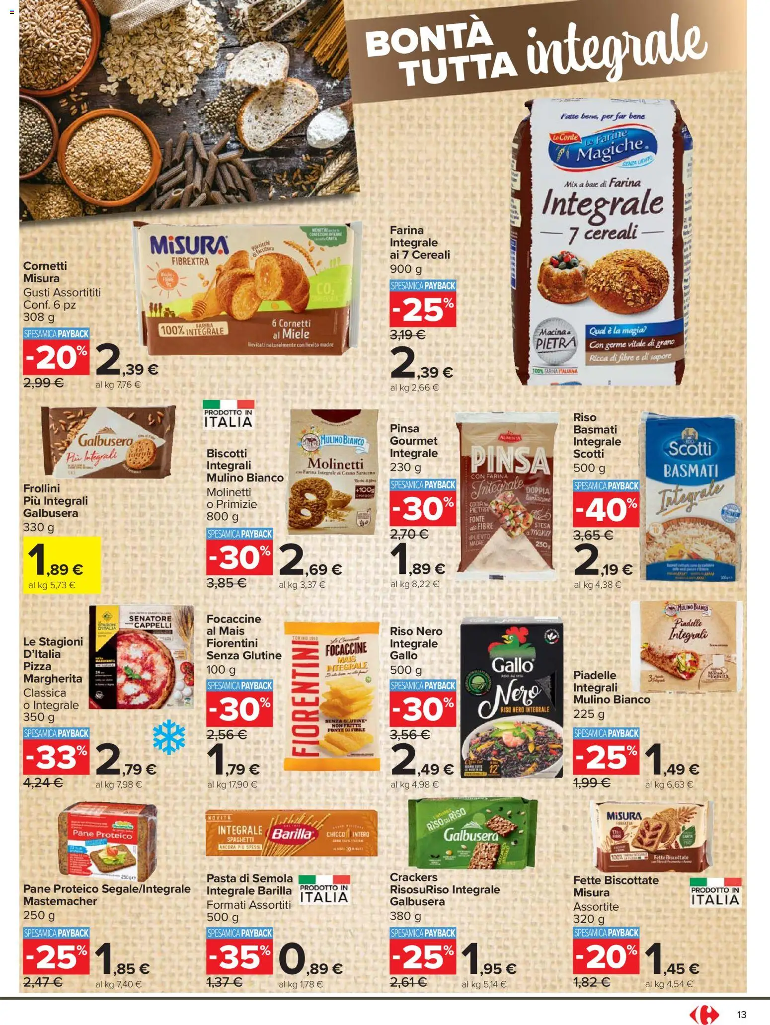 Volantino Carrefour del 02.03.2026 | Pagina: 13 | Prodotti: Pane, Cereali, Farina, Frollini