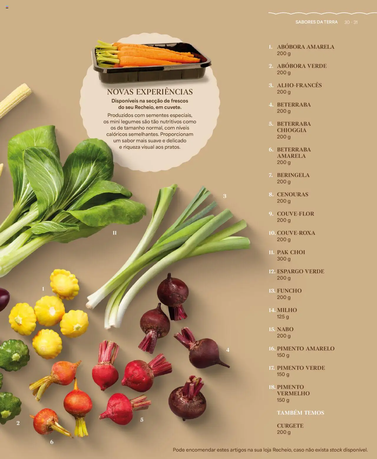 Recheio - Recheio da Terra │ válido de 25.09.2025 | Página: 31 | Produtos: Beterraba, Curgete, Abóbora, Milho