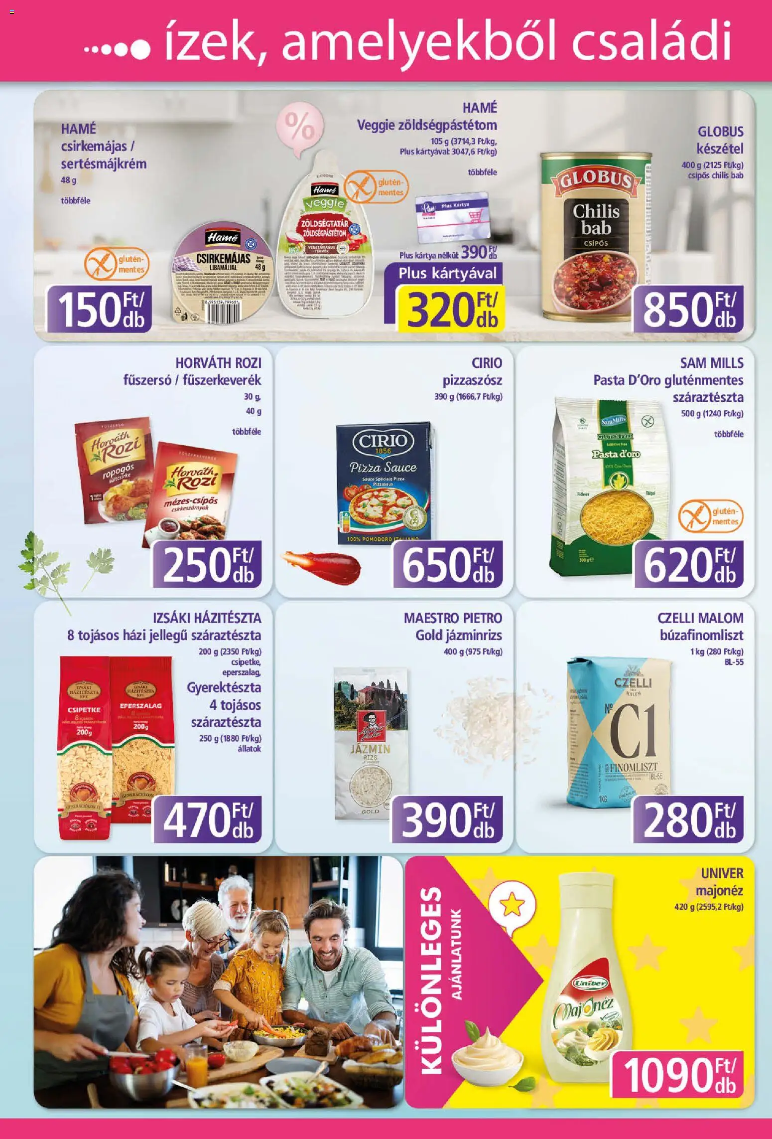 Plus Market akciós ujság - amely érvényes a következő dátumtól: 19.02.2026 | Oldal: 6 | Termékek: Fűszerkeverék, Rizs, Chilis bab, Készétel