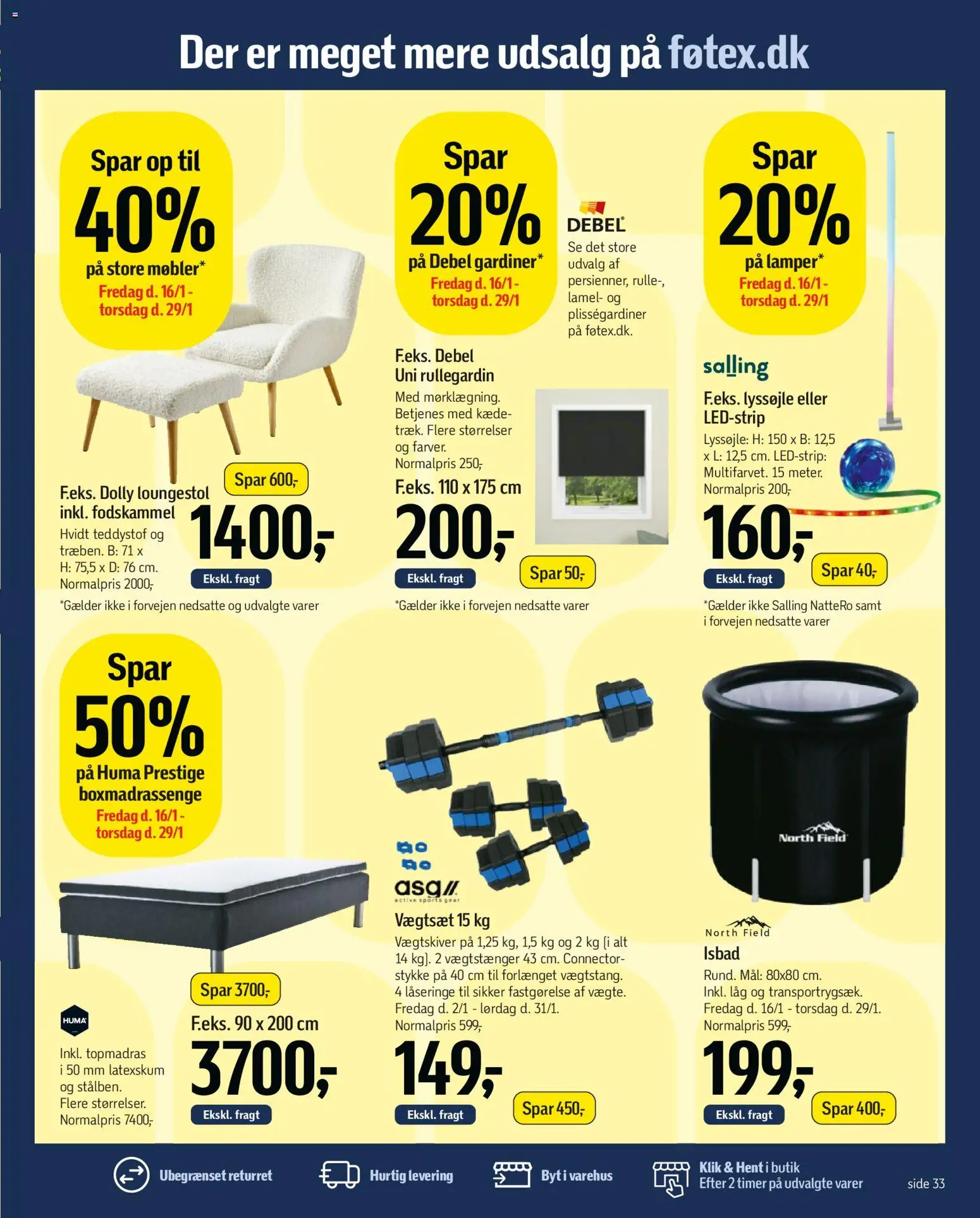 Føtex tilbudsavis – gyldig fra 16.01.2026 | Side: 65 | Produkter: Fodskammel