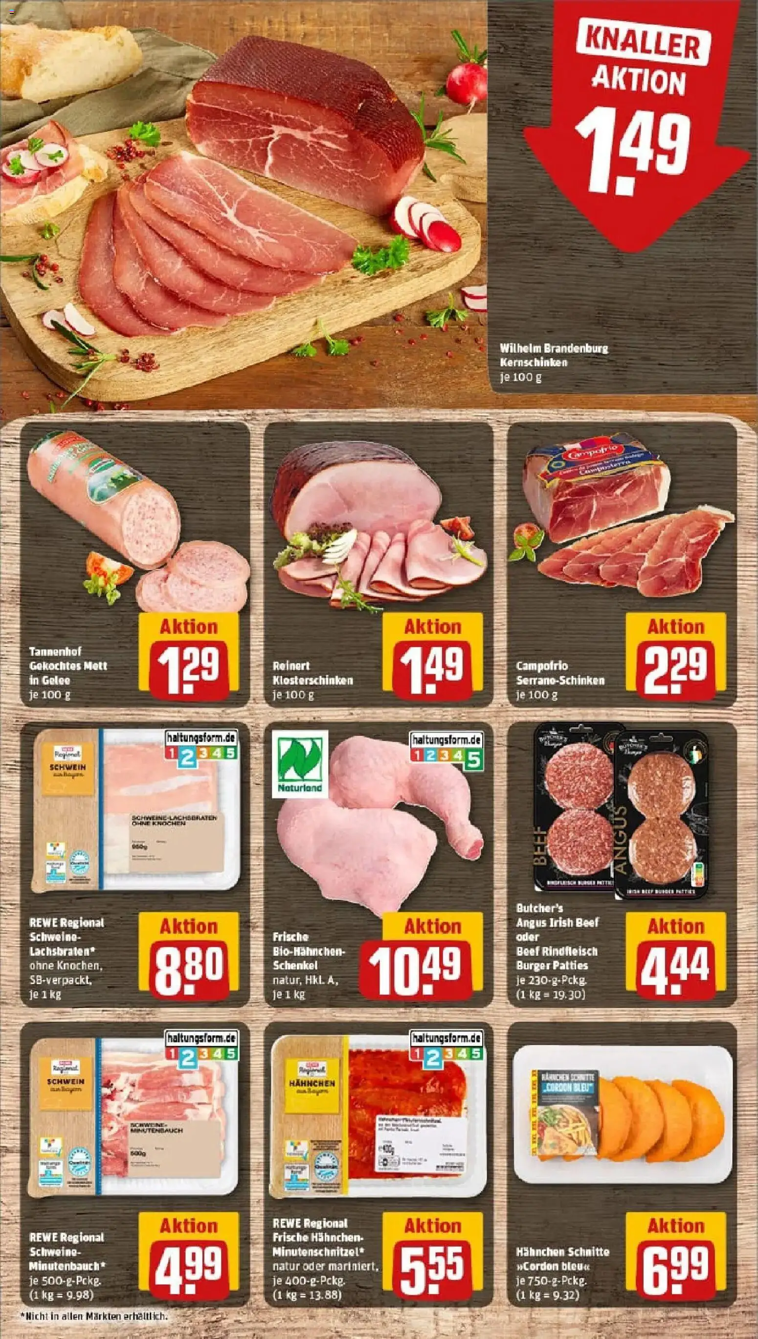 Rewe prospekt Riedering	 – gültig ab 18.01.2026 | Seite: 10 | Produkte: Hahnchen, Burger, Rindfleisch