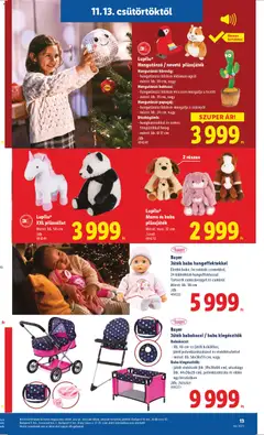 Lidl - Játék katalógus - amely érvényes a következő dátumtól: 13.11.2025 | Oldal: 13 | Termékek: Játék, Játékok, Babakocsi, Játék babakocsi