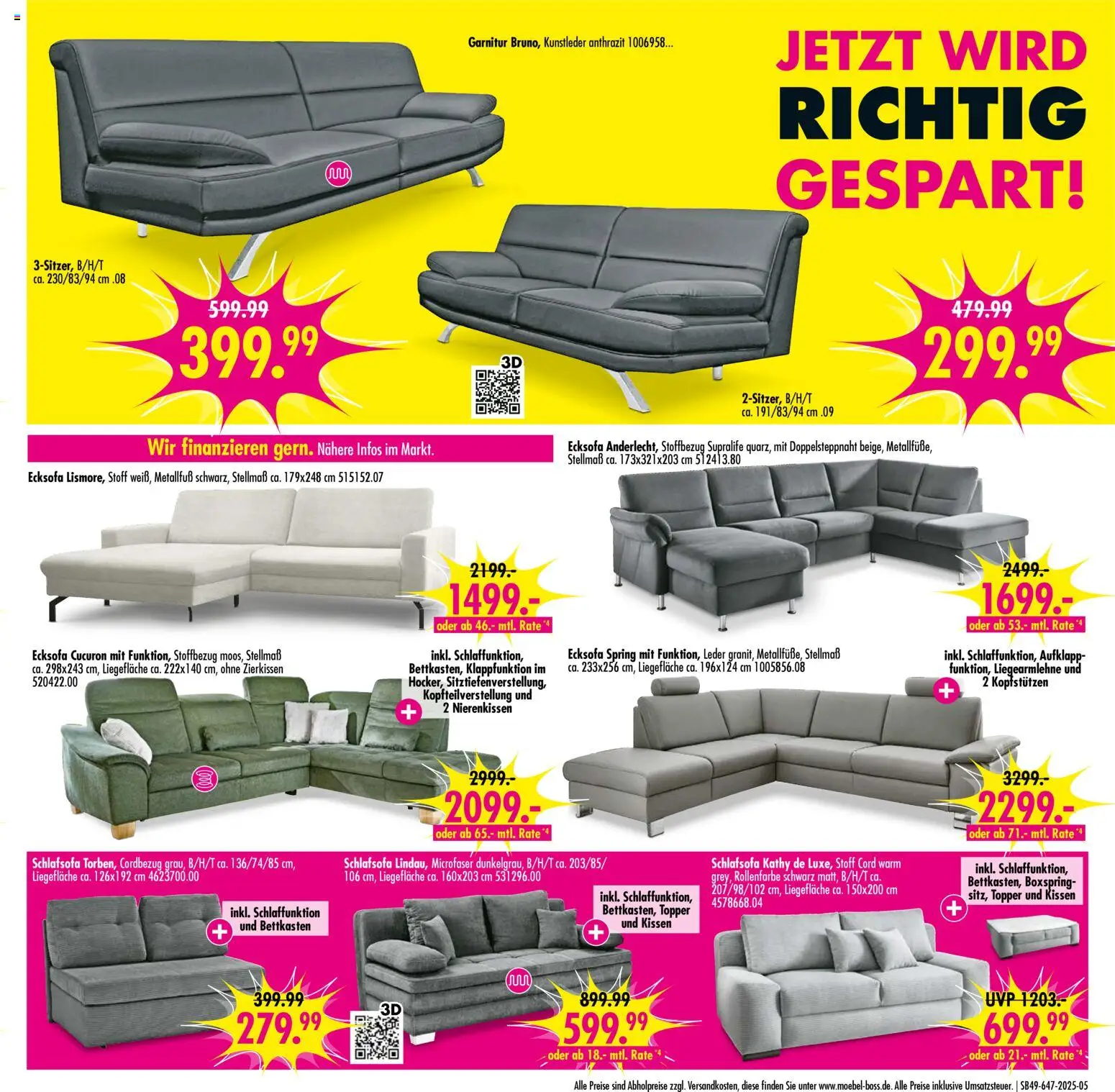 SB Möbel Boss - Black Friday – gültig ab 28.11.2025 | Seite: 5 | Produkte: Schlafsofa, Ecksofa, Kissen, Topper