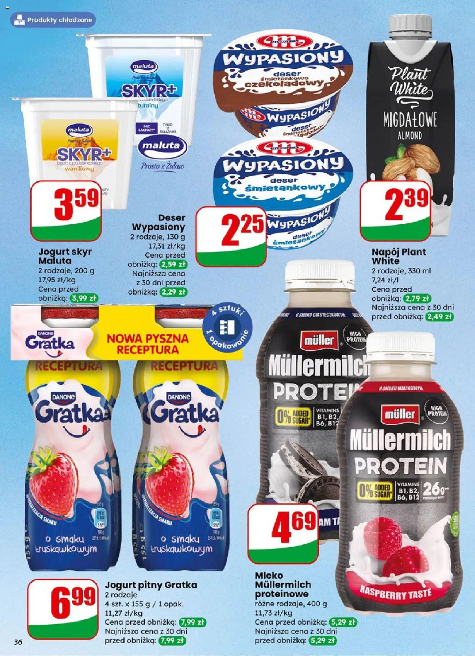 Dino Gazetka od 07.01.2026 | Strona: 36 | Produkty: Jogurt pitny, Mleko, Jogurt, Skyr