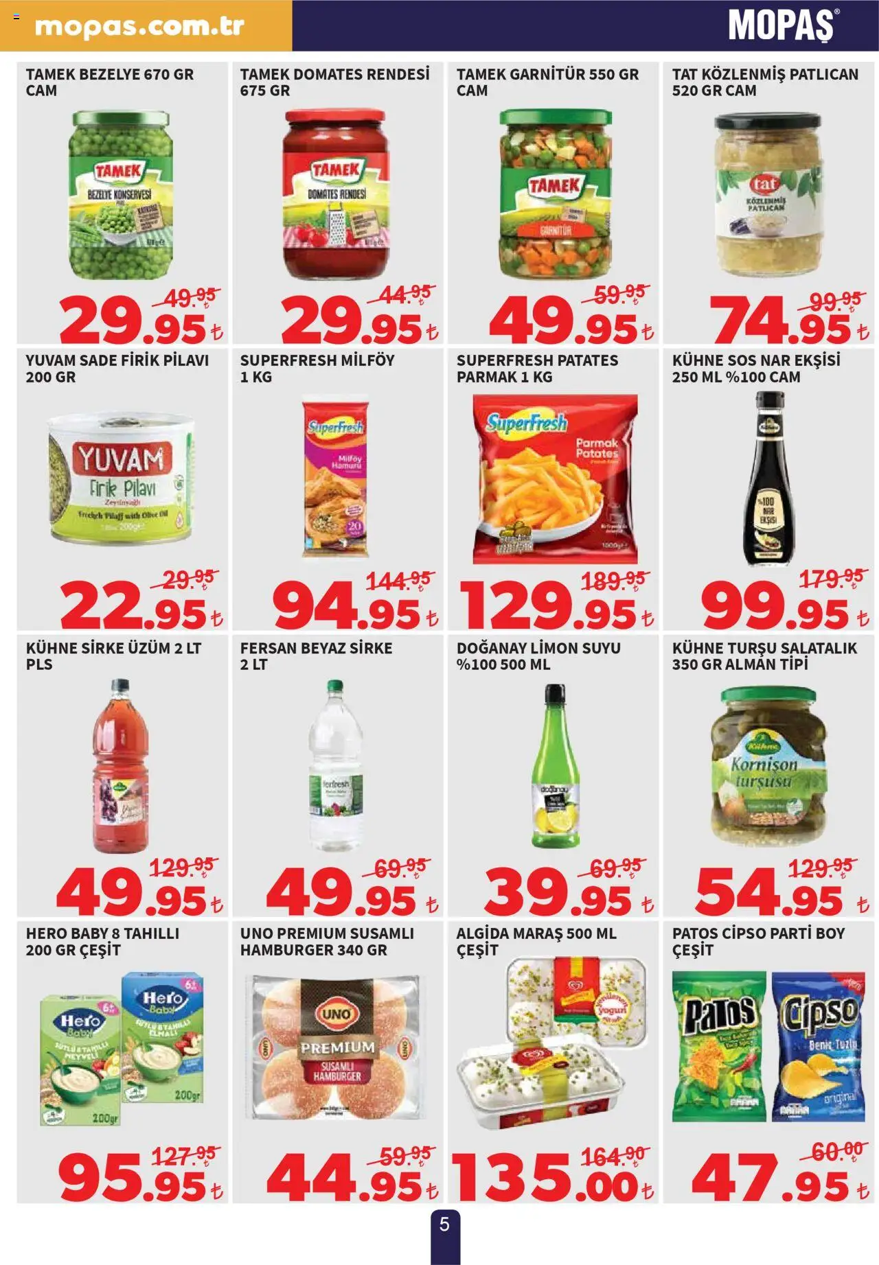 Mopaş Katalog - 19.08.2025 tarihinden itibaren geçerlidir | Sayfa: 5 | Ürünler: Salatalık, Sos, Limon, Nar