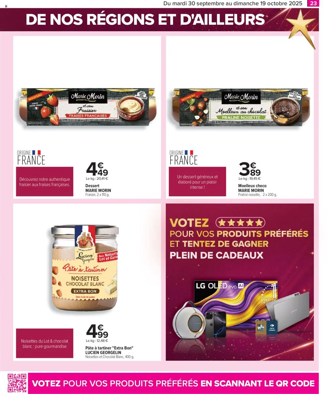  | Page: 23 | Produits: Noisette, Pâte à tartiner, Chocolat, Fraises