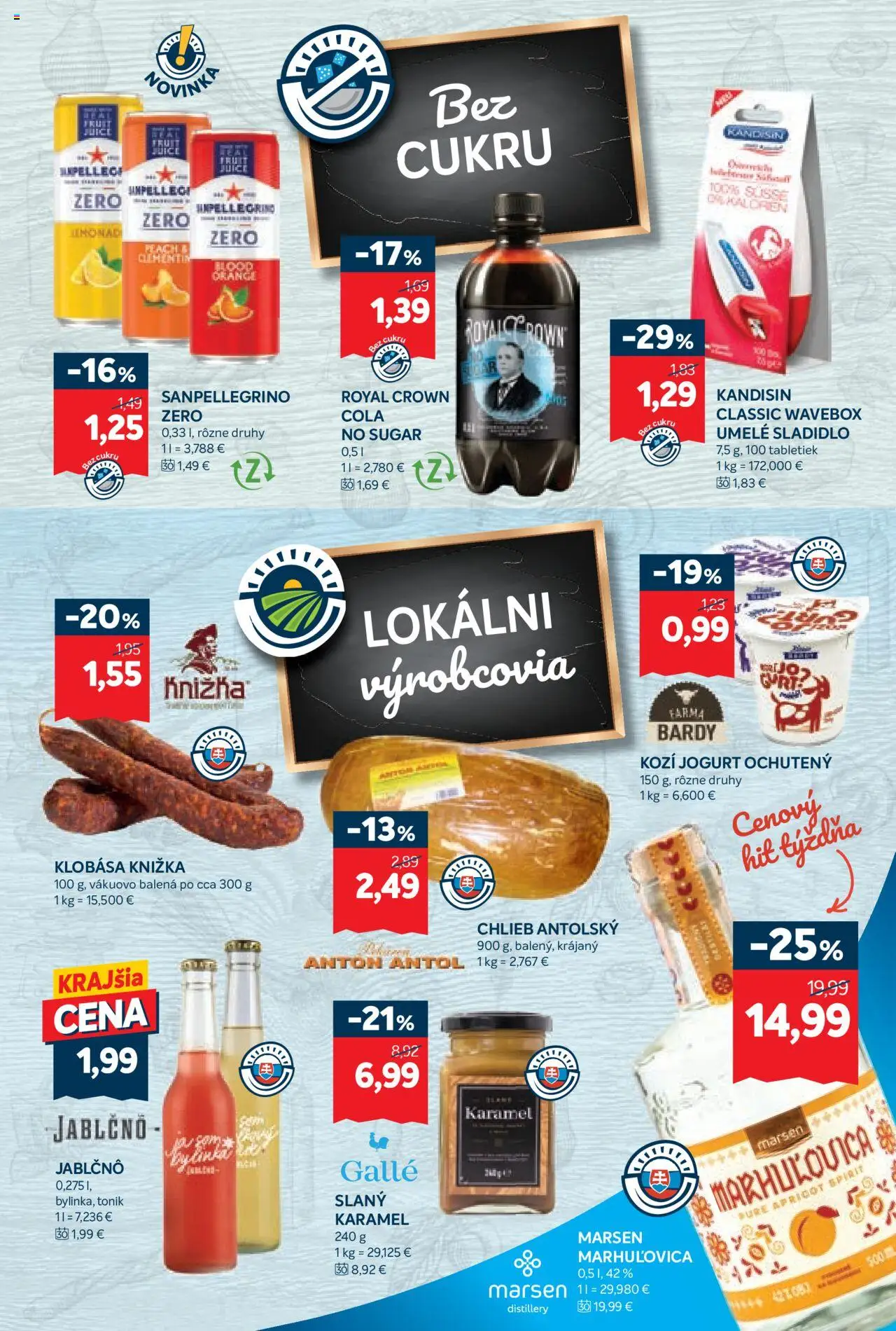 Kraj leták │ platný od 19.06.2025 | Strana: 3 | Produkty: Jogurt, Chlieb, Klobása, Cola
