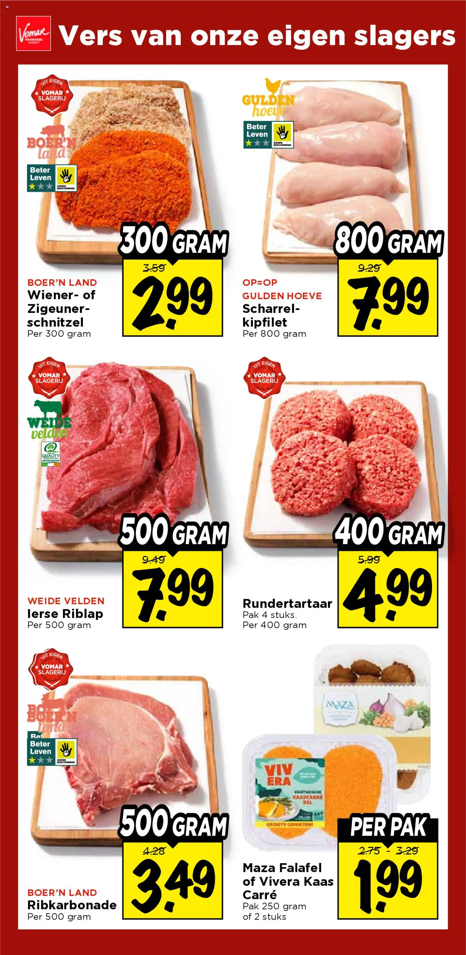 {H1} | Pagina: 18 | Producten: Kaas, Schnitzel