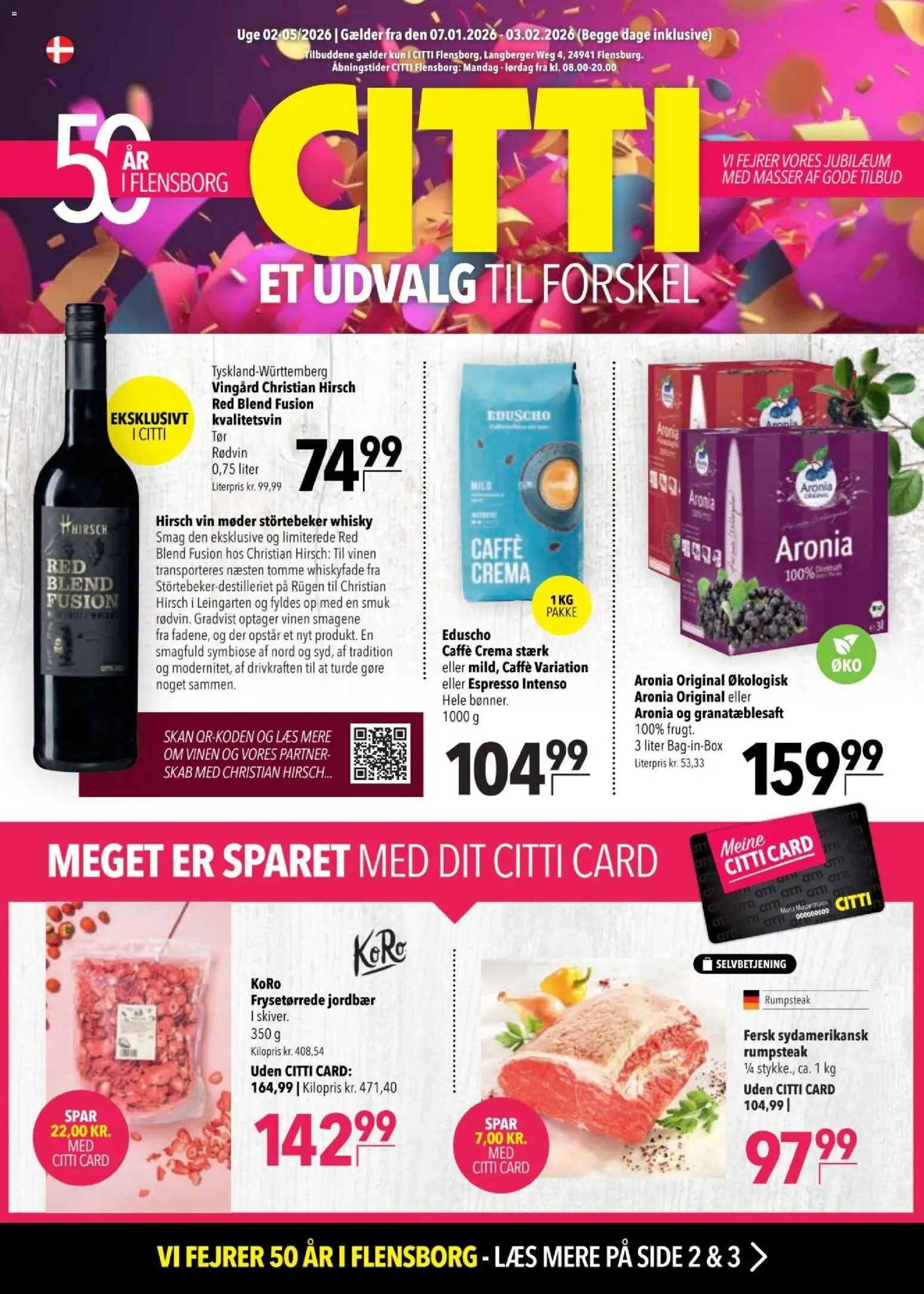CITTI tilbudsavis – gyldig fra 07.01.2026 | Side: 1 | Produkter: Vin, Jordbær, Whisky, Skab