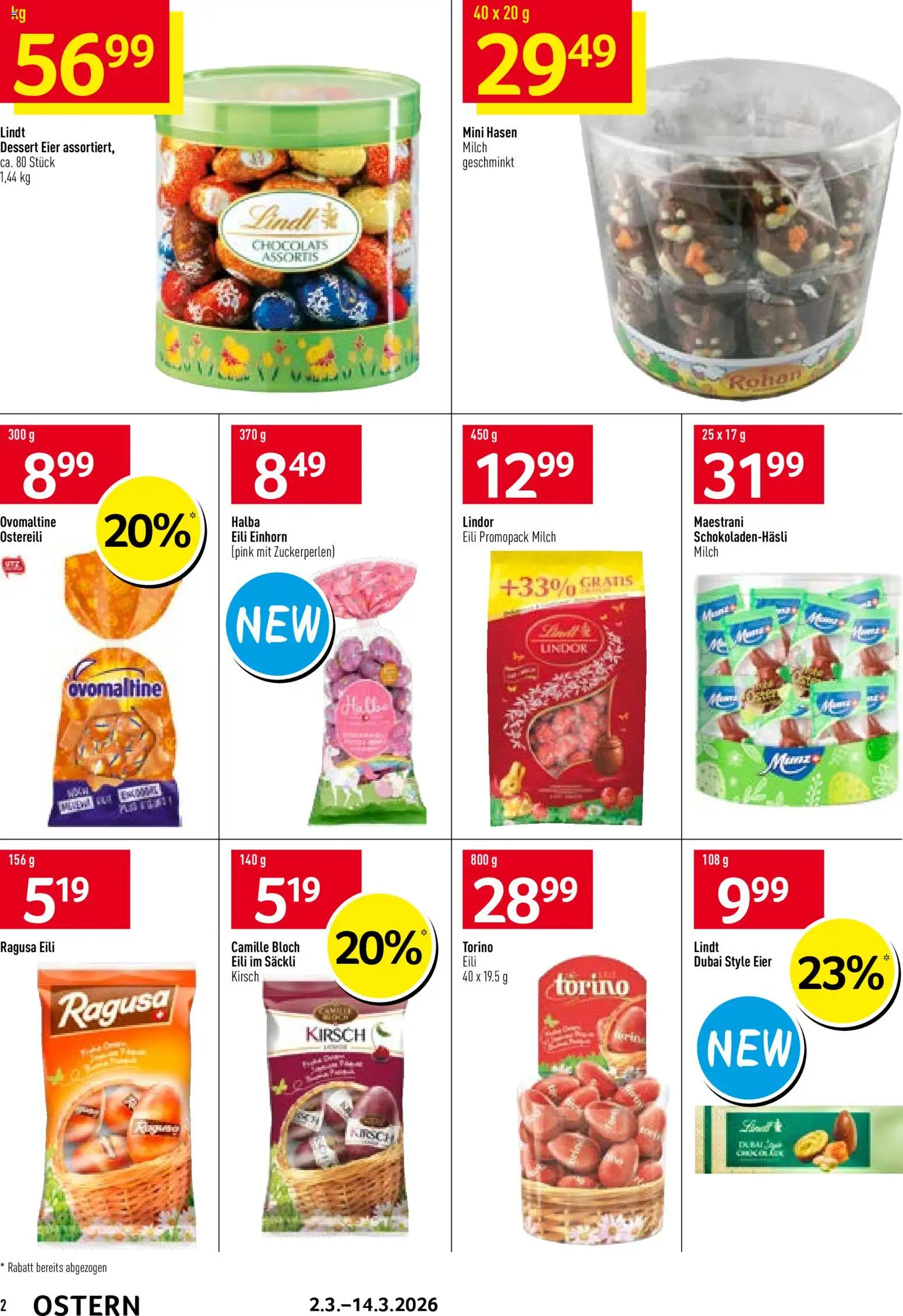 Prodega Aktionen Ostern – gültig ab 02.03.2026 | Seite: 2 | Produkte: Milch, Eier
