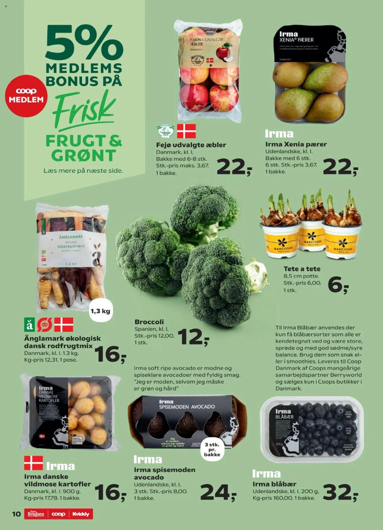 Kvickly tilbudsavis – gyldig fra 06.02.2026 | Side: 11 | Produkter: Blåbær, Maske, Broccoli, Søm