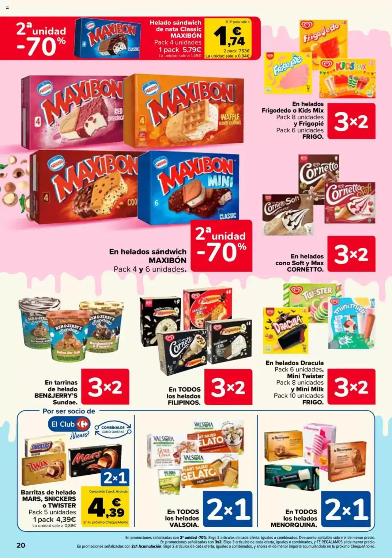 Carrefour folleto │ válido desde el 27.05.2025 | Página: 20 | Productos: Helado