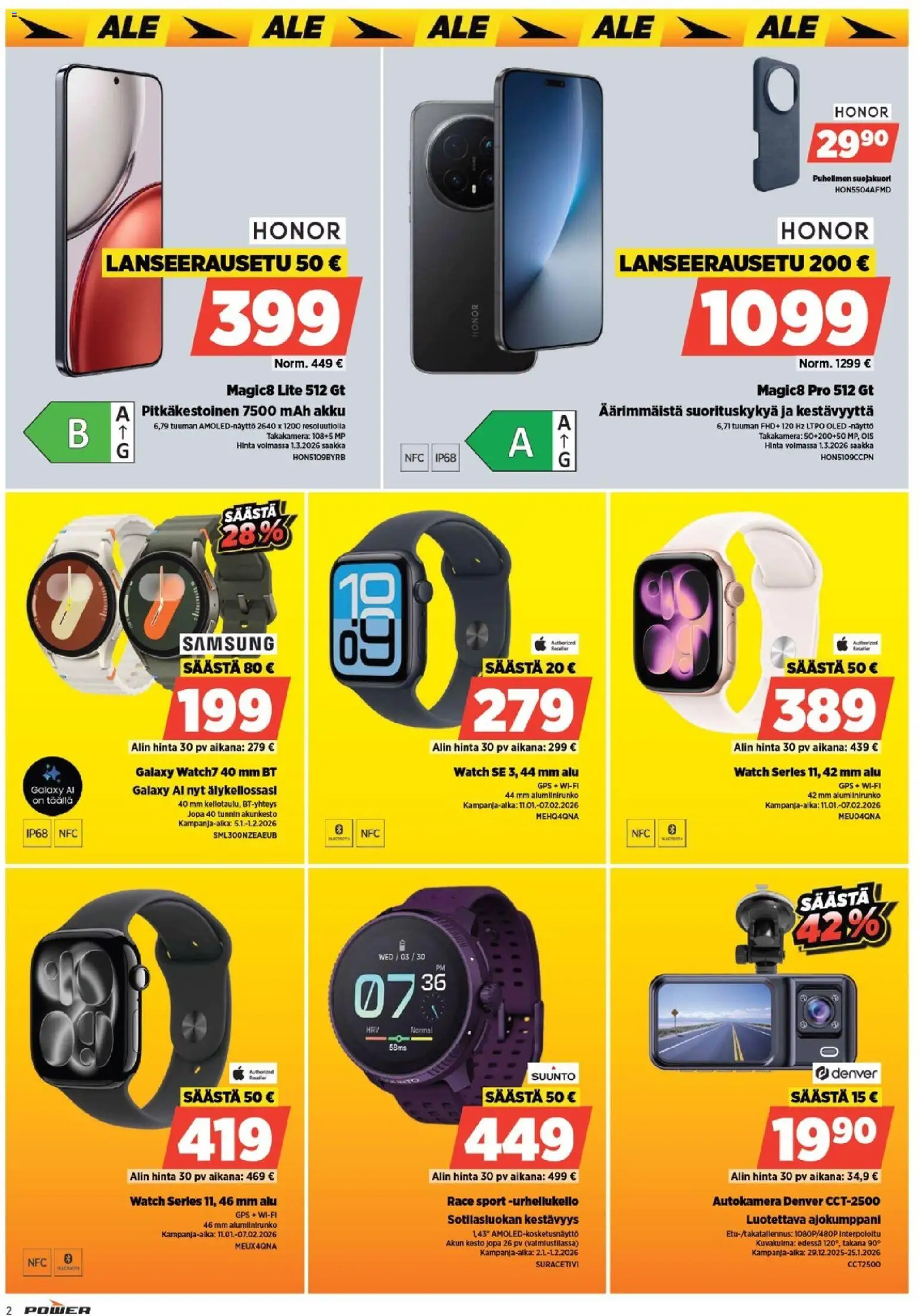 Power - POWER HINTAAN Viikon mainoslehti – voimassa 01.12.2026 alkaen | Sivu: 2 | Tuotteet: Akku, Näyttö