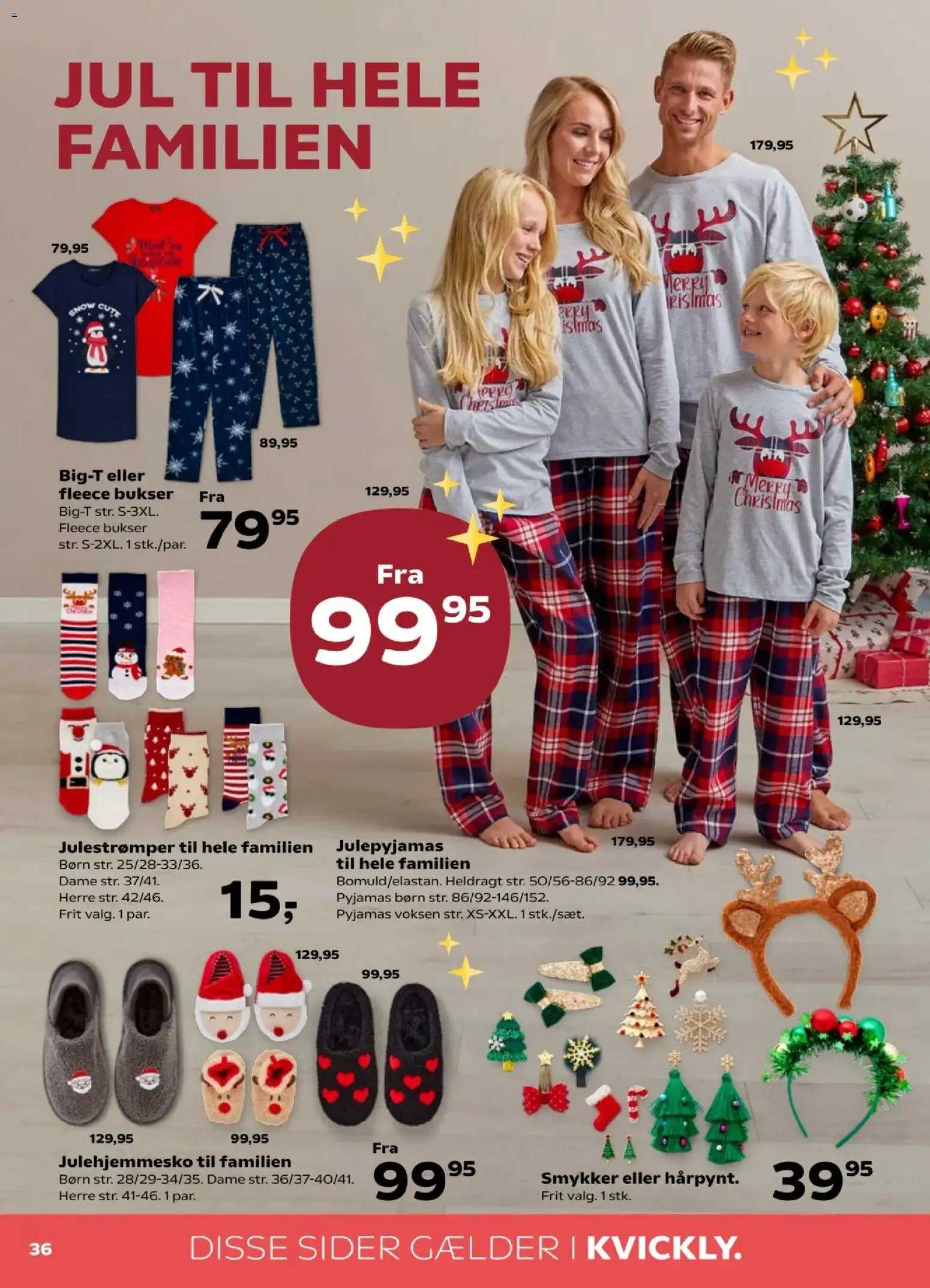 Kvickly tilbudsavis – gyldig fra 07.11.2025 | Side: 40 | Produkter: Bukser, Pyjamas