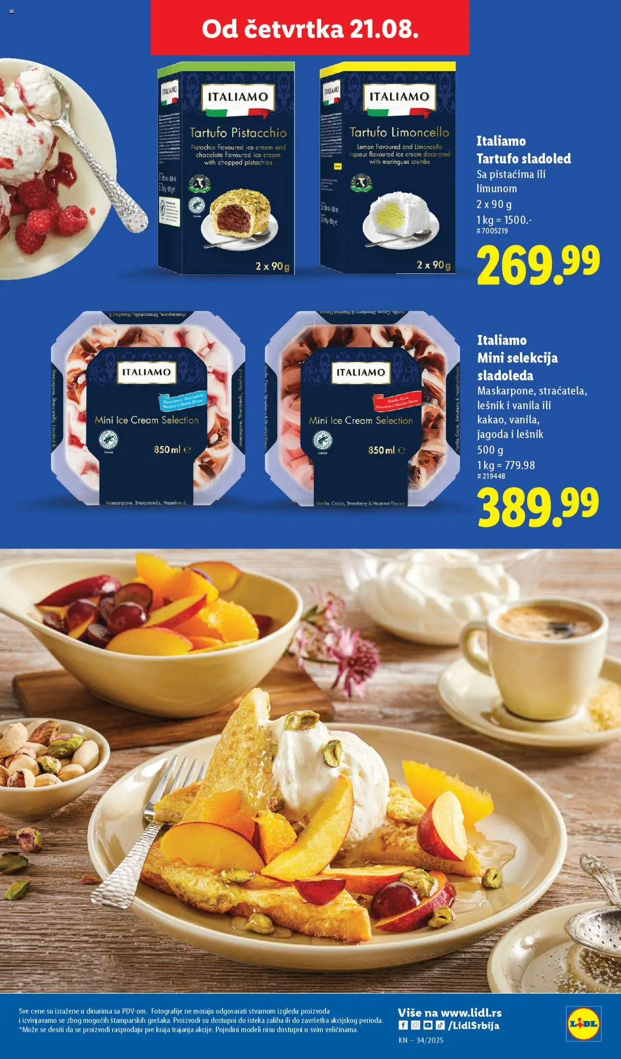 Lidl katalog - važi od 21.08.2025 | Strana: 47 | Proizvode: Sladoled, Jagoda, Lešnik
