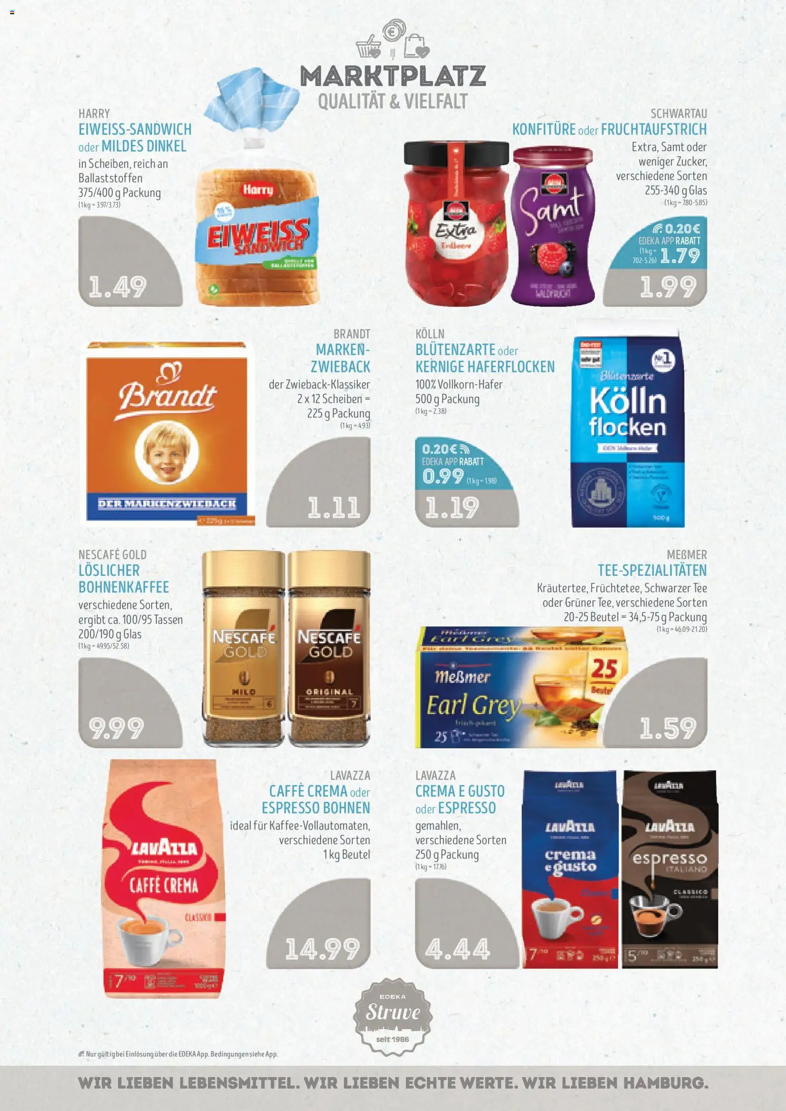 Edeka Struve Prospekt 	 – gültig ab 10.11.2025 | Seite: 8 | Produkte: Lavazza, Nescafe, Kolln, Tee