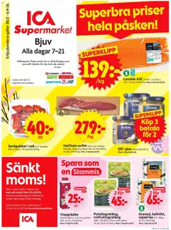 ICA Supermarket - Bjuv - Förhandsvisning av reklamblad från butik ICA Supermarket aktuell från 30.03.2026