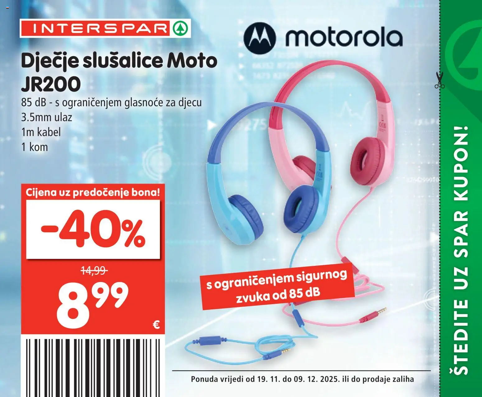 Interspar katalog | vrijedi od 19.11.2025 | Stranica: 6 | Proizvodi: Slušalice, Kabel