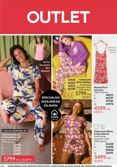 Underwater Bloom pidžama, Kombinacija ljubičaste i žute. 100% pamuk. - pregled AVON kataloga - važi od 29.12.2025 | Strana: 146 | Proizvode: Pidžama