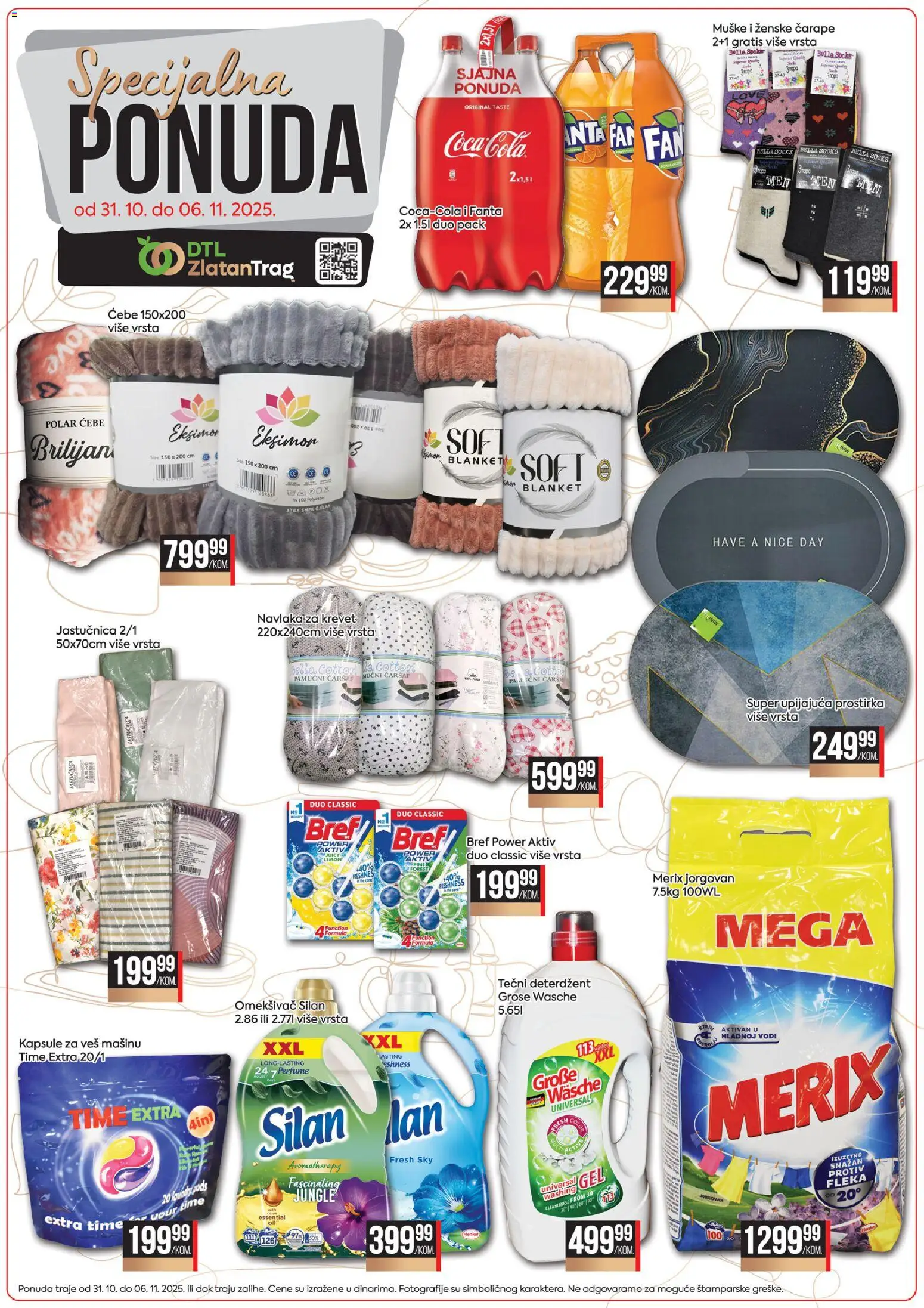 Zlatan Trag katalog - važi od 31.10.2025 | Strana: 2 | Proizvode: Bref, Tečni deterdžent, Ćebe, Silan