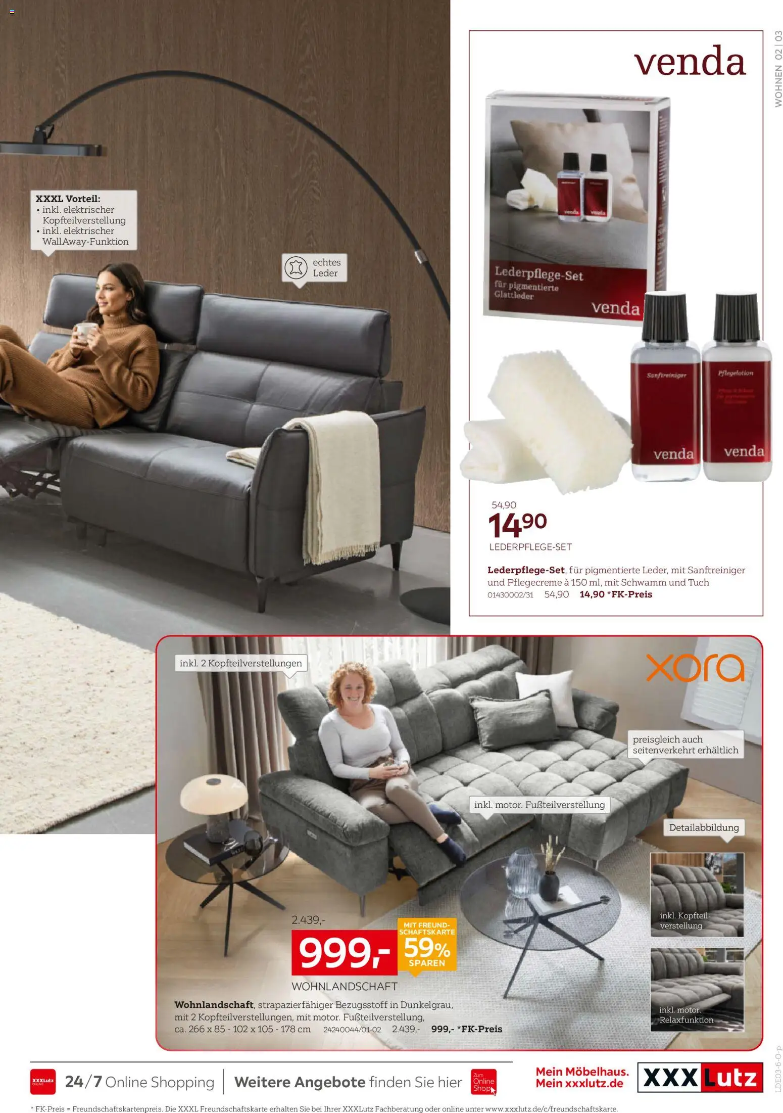 XXXL Lutz Polster Spezial – gültig ab 22.02.2026 | Seite: 3 | Produkte: Wohnlandschaft