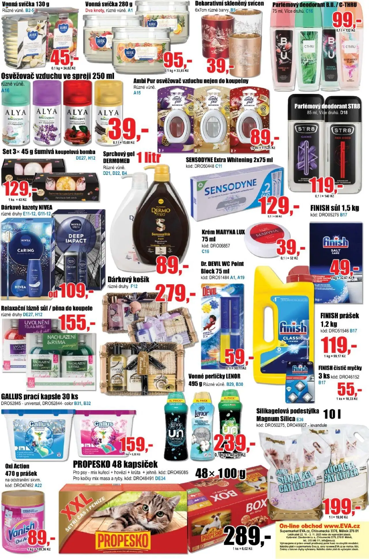 Eva supermarket leták od 21.10.2025 | Strana: 6 | Produkty: Hovězí, Kapsle, Košík, Vanish