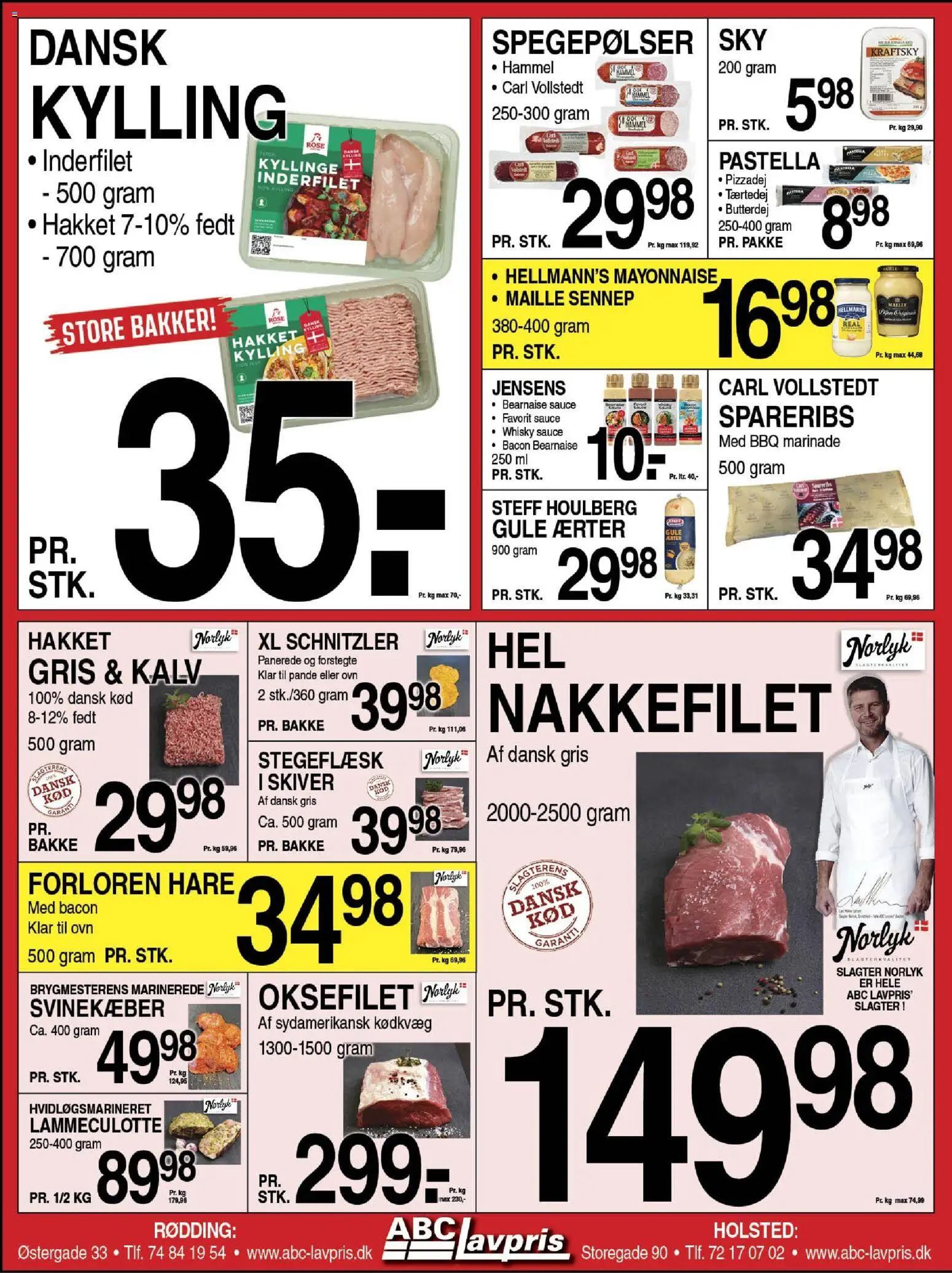 Abc Lavpris tilbudsavis – gyldig fra 04.11.2025 | Side: 5 | Produkter: Butterdej, Schnitzler, Bacon, Ærter