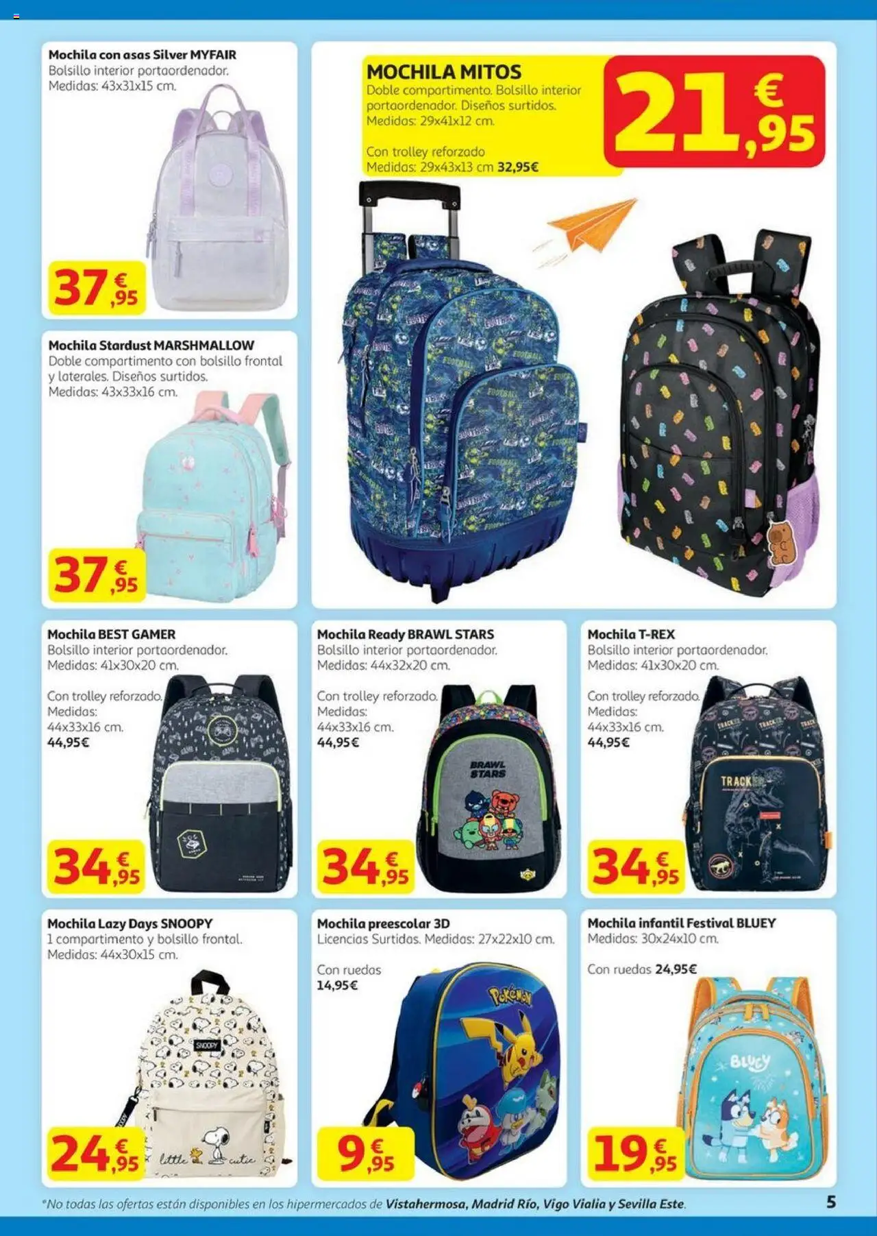 Alcampo - HG catalan  │ válido desde el 14.08.2025 | Página: 5 | Productos: Mochila