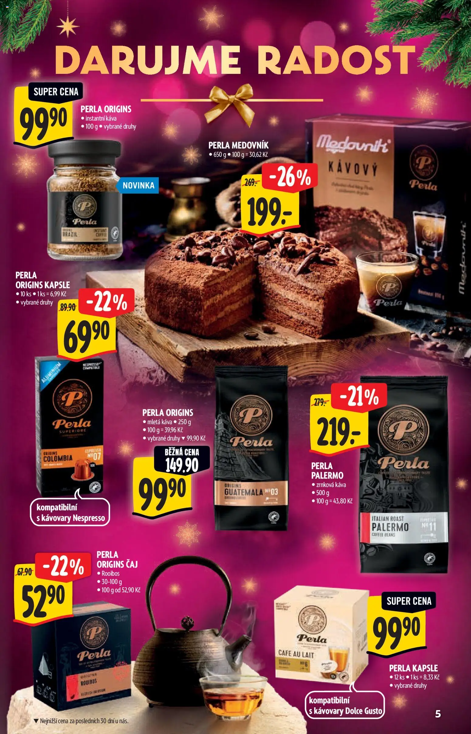 Albert katalog - Supermarket od 29.10.2025 | Strana: 5 | Produkty: Káva, Kapsle, Instantní káva, Cafe au lait