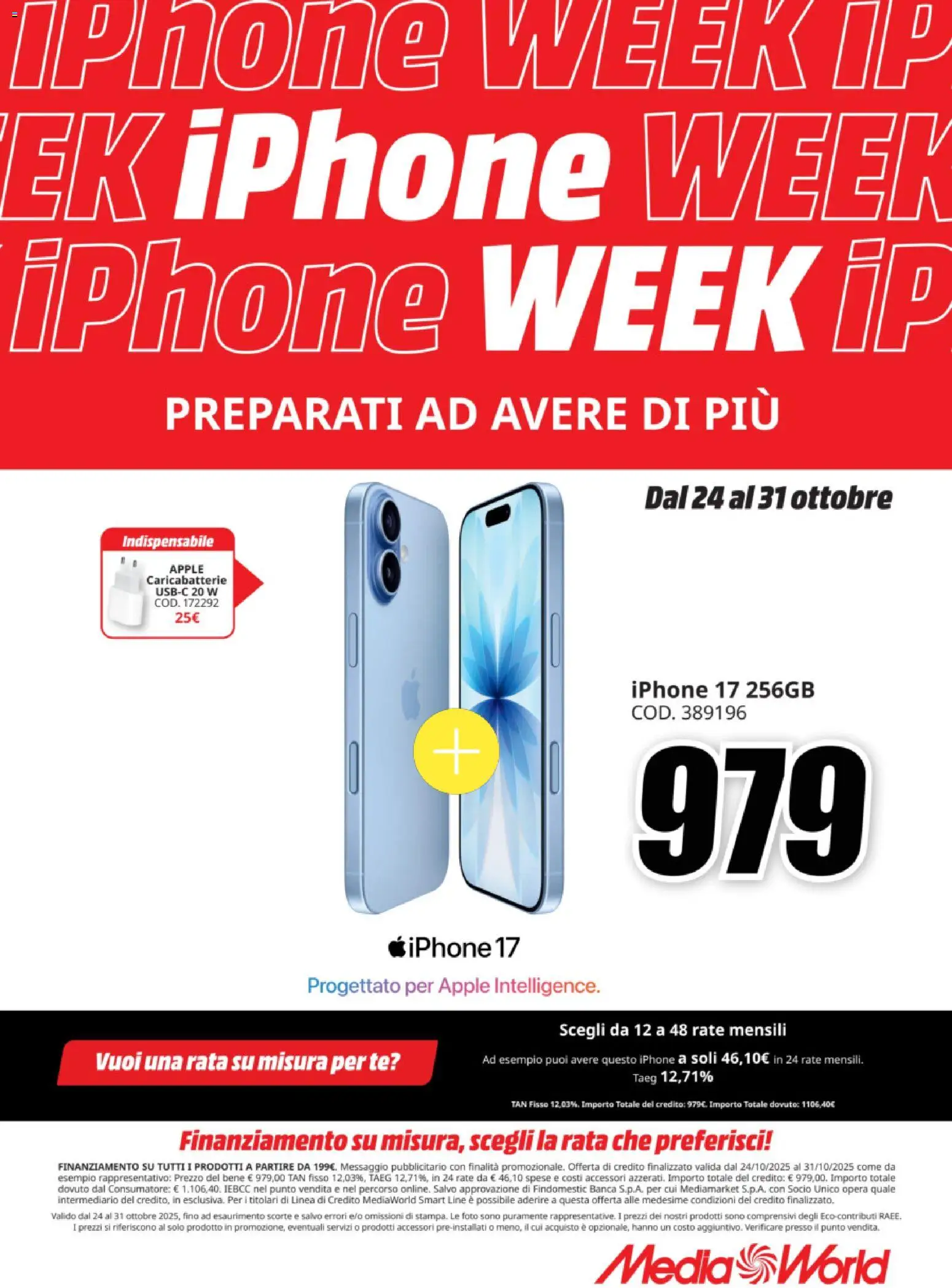 Volantino Media World del 24.10.2025 | Pagina: 1