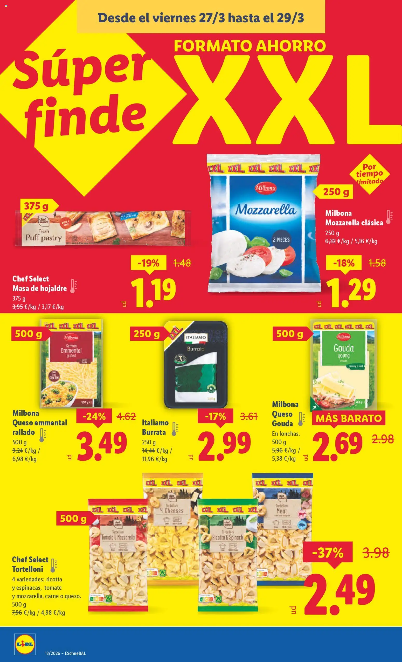 Lidl folleto │ válido desde el 23.03.2026 | Página: 22 | Productos: Queso, Queso Gouda
