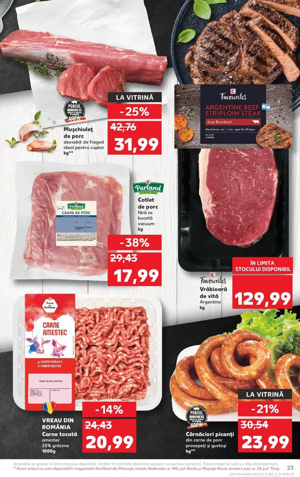 Noul catalog Kaufland – valabil de la 08.10.2025 | Pagină: 23 | Produse: Cuptor, Lait de coco, Carne De Porc, Carne tocată