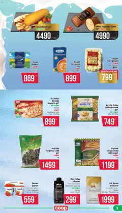 COOP akciós ujság - amely érvényes a következő dátumtól: 18.09.2025 | Oldal: 3 | Termékek: Zöldségkeverék, Gnocchi, Őrölt kávé, Zöldbab