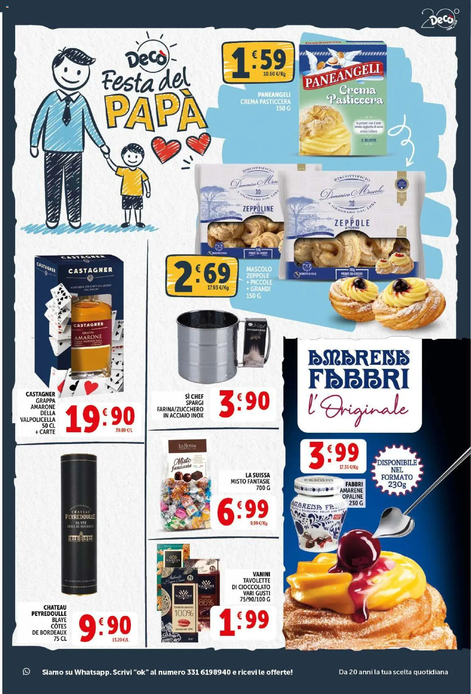 Volantino Decò del 17.03.2026 | Pagina: 15 | Prodotti: Uova, Cioccolato, Forno, Grappa