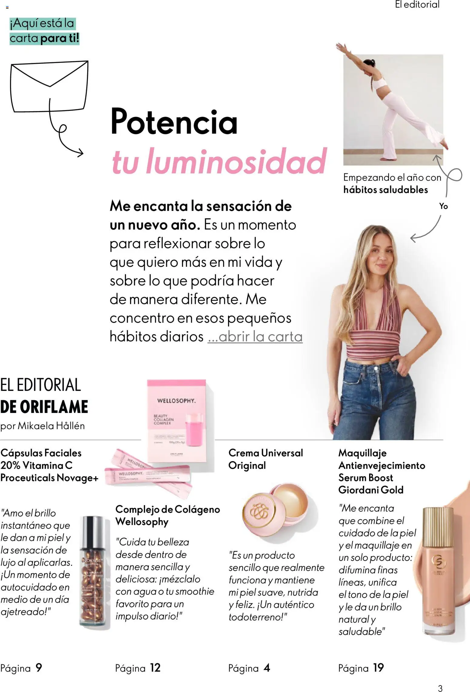 Oriflame - Catálogo Campaña 1 │ válido desde el 31.12.2025 | Página: 3 | Productos: Maquillaje, Sérum, Crema