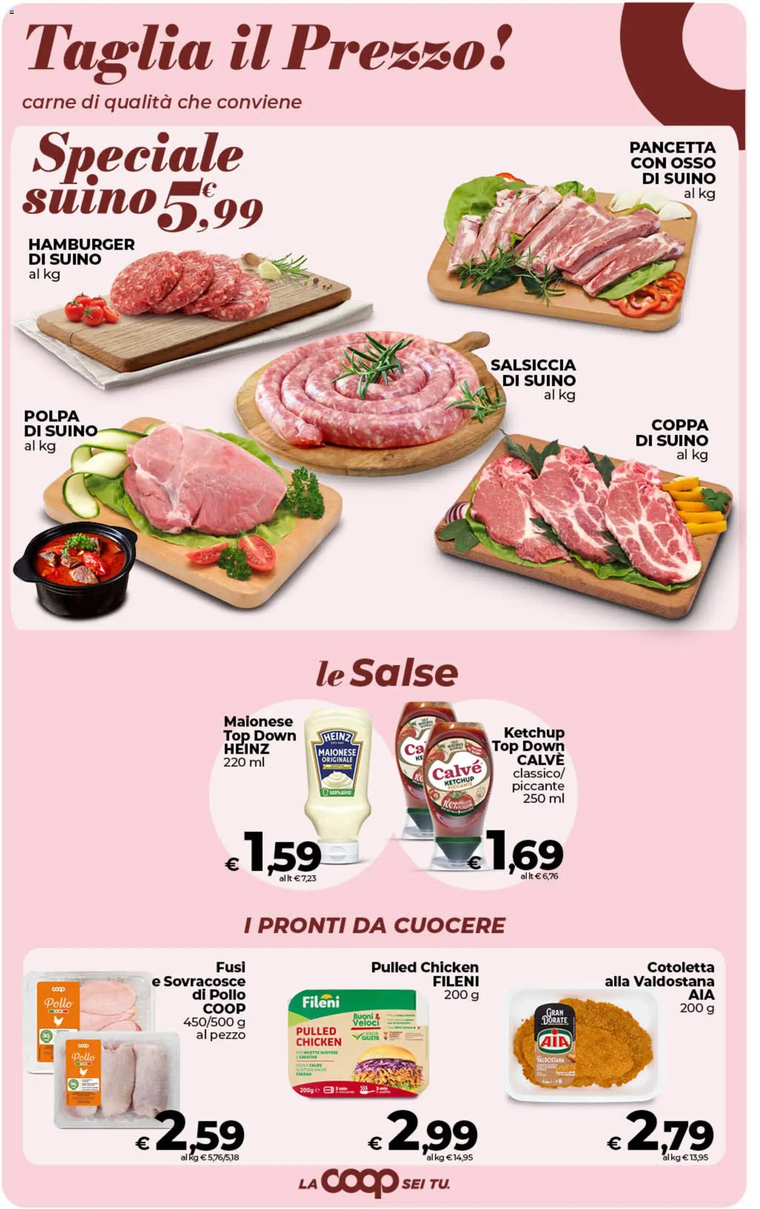 Volantino COOP del 13.02.2026 | Pagina: 25 | Prodotti: Pollo, Pancetta, Maionese, Salsiccia