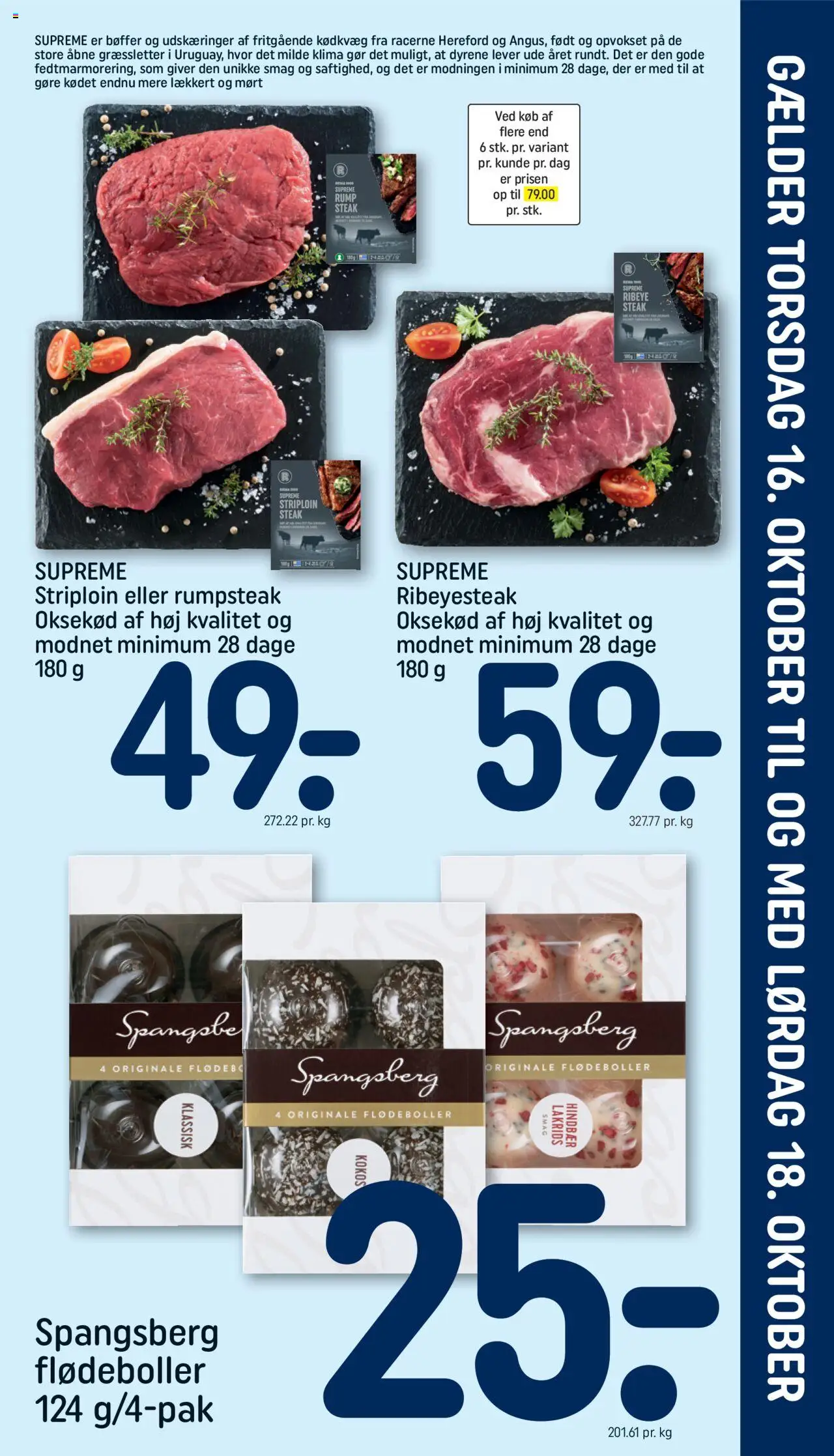 Rema 1000 tilbudsavis – gyldig fra 12.10.2025 | Side: 25 | Produkter: Bøffer, Oksekød, Flødeboller, Hindbær