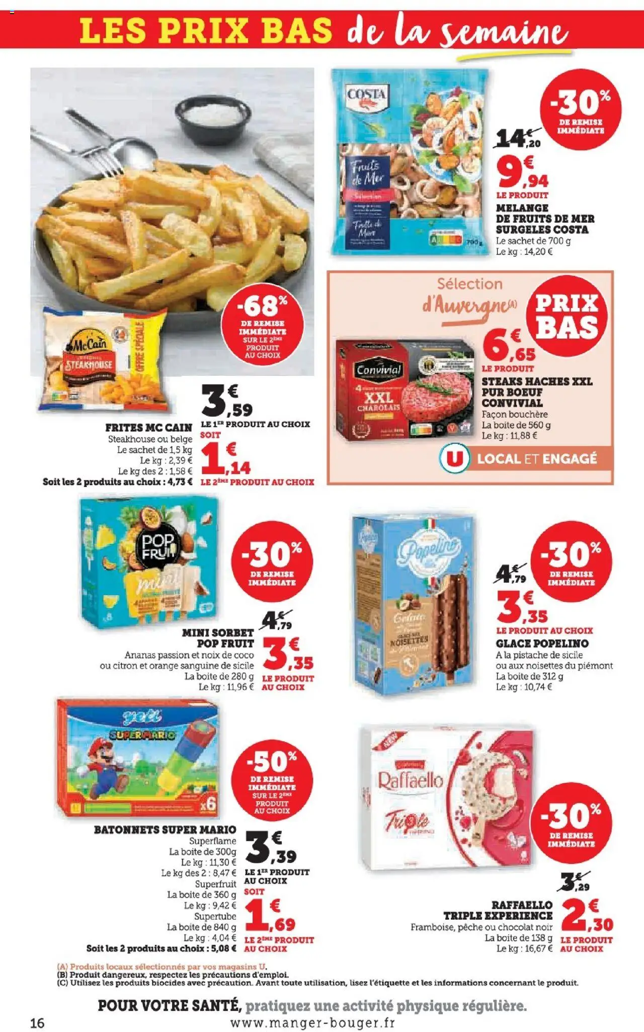  | Page: 16 | Produits: Citron, Pêche, Frites, Ananas