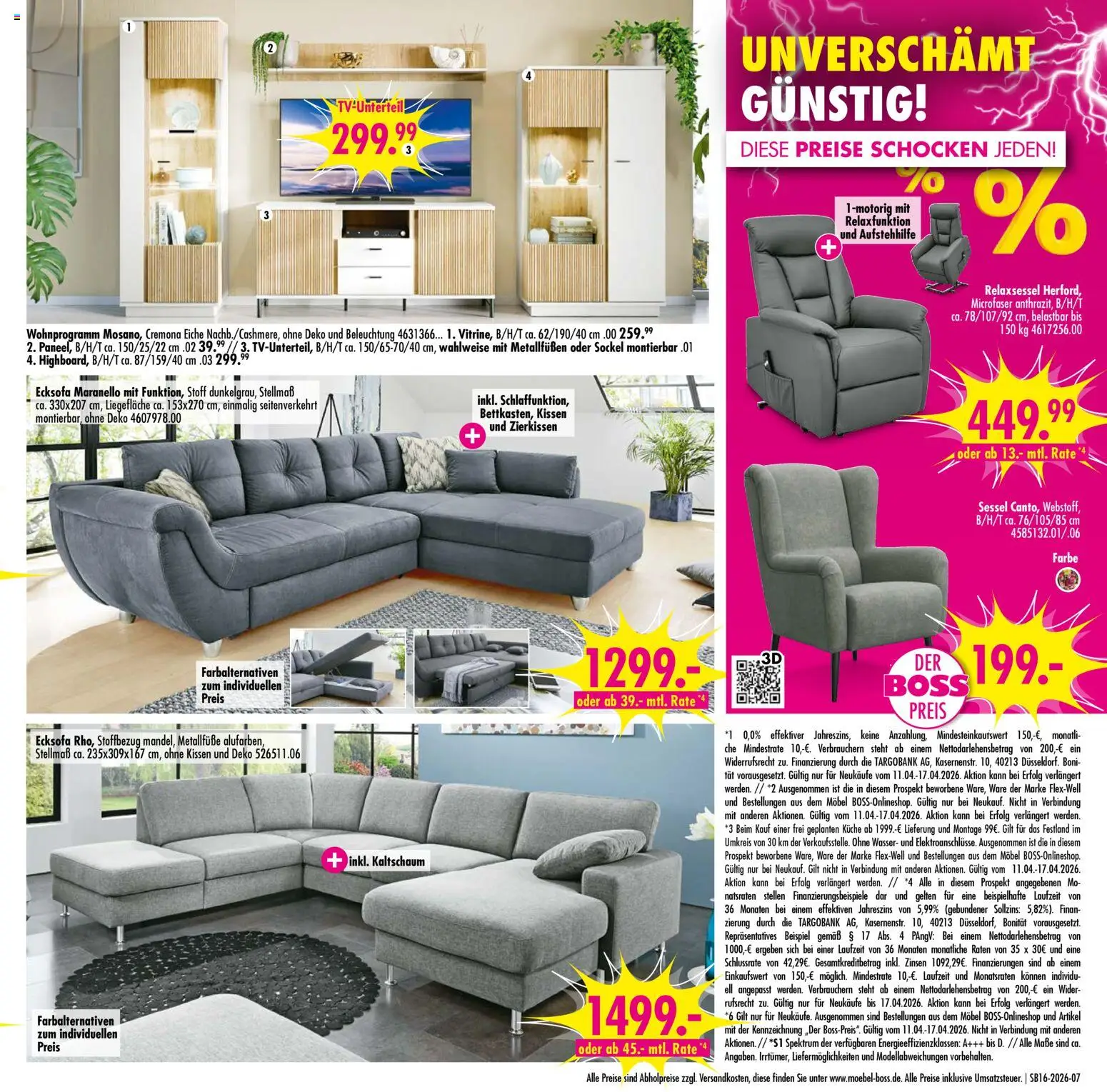 SB Möbel Boss Prospekt 	 – gültig ab 11.04.2026 | Seite: 7
