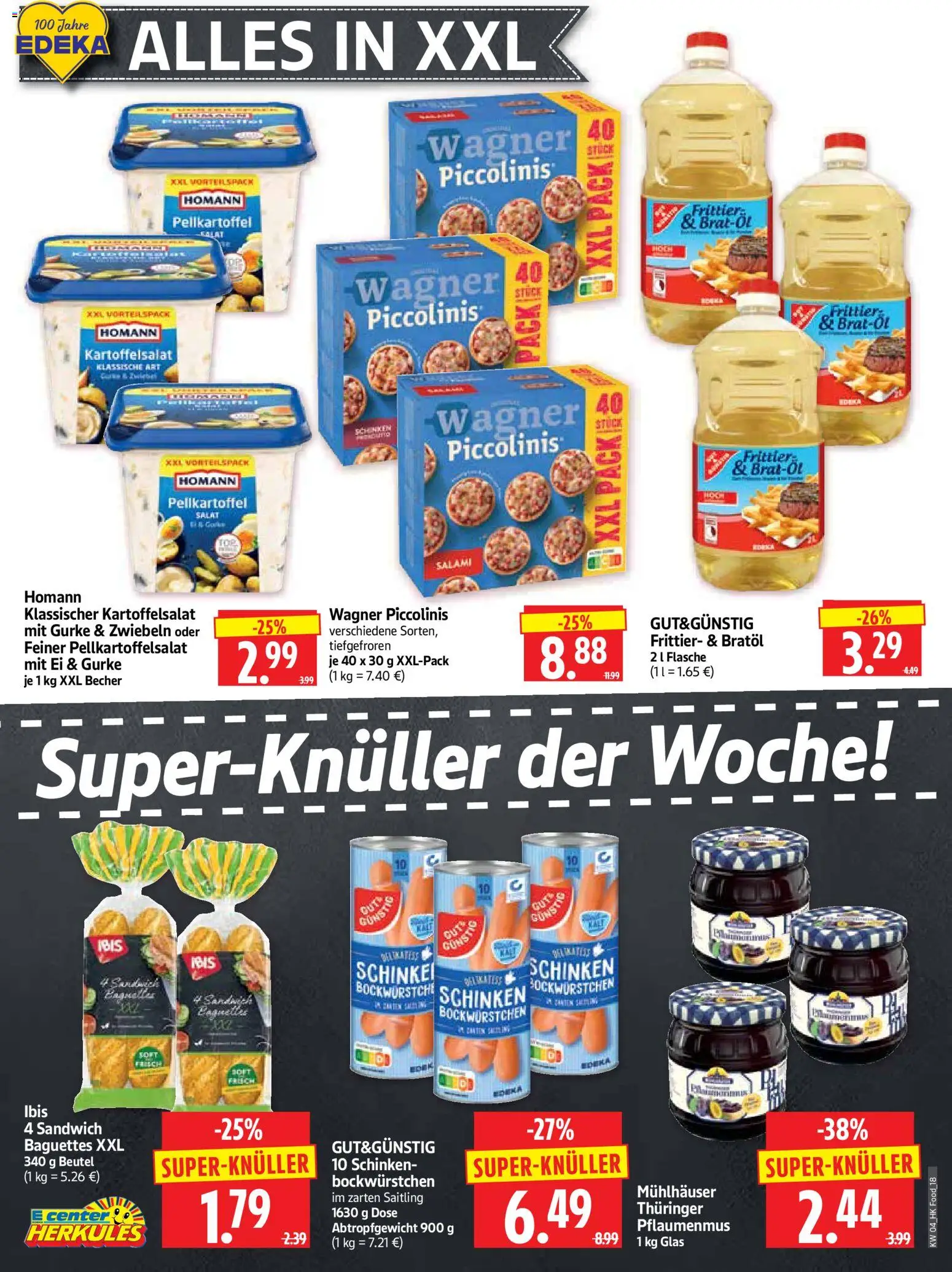HERKULES Prospekt 	 – gültig ab 19.01.2026 | Seite: 18 | Produkte: Zwiebeln, Piccolinis, Salami, Schinken