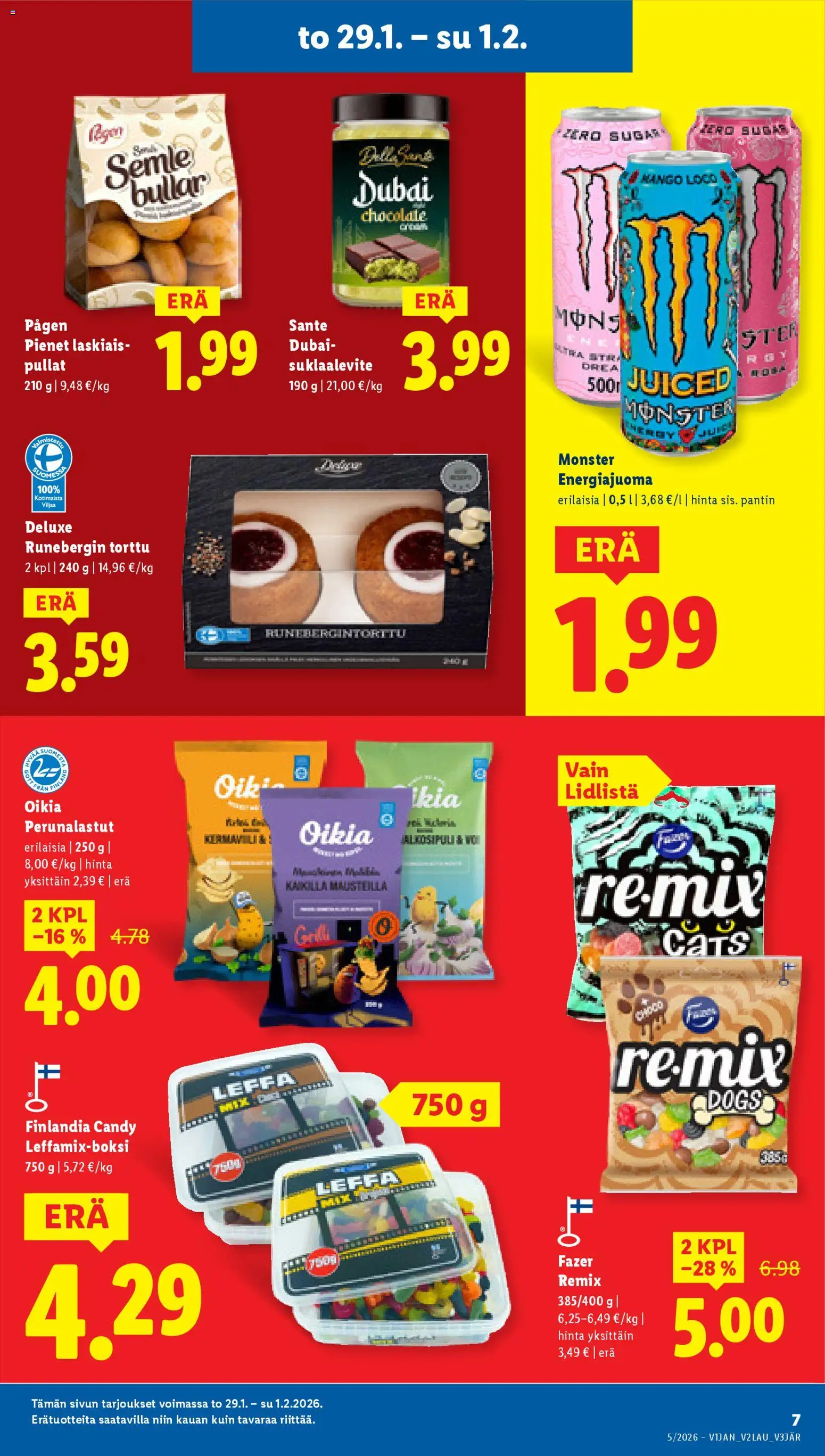 Lidl tarjoukset – voimassa 29.01.2026 alkaen | Sivu: 7 | Tuotteet: Mango, Energiajuoma