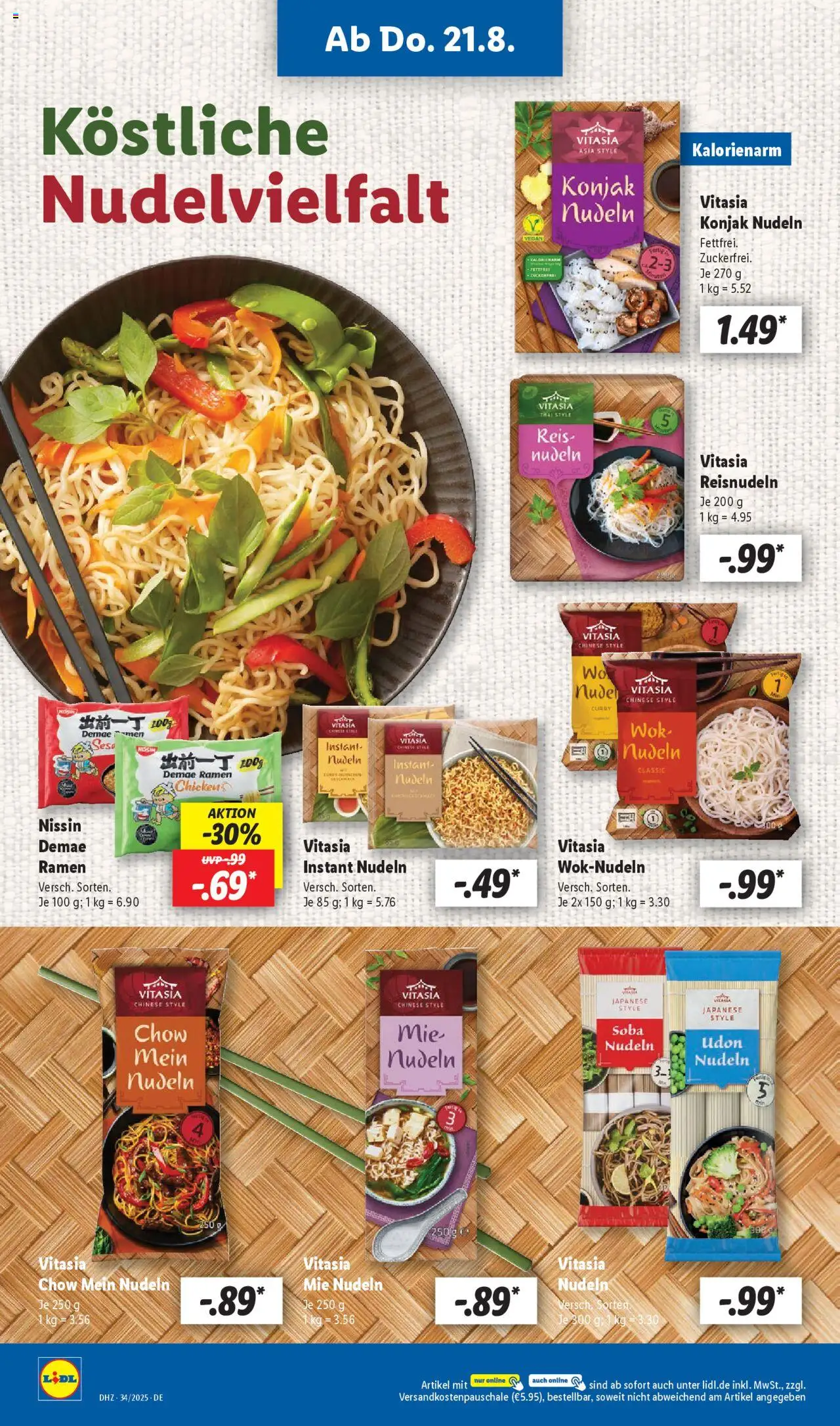 Lidl Prospekt Zossen	 - gültig ab dem 18.08.2025 | Seite: 48 | Produkte: Reis, Nudeln, Wok