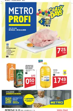 Metro angebote Profi ab 30.10.2025 gültig