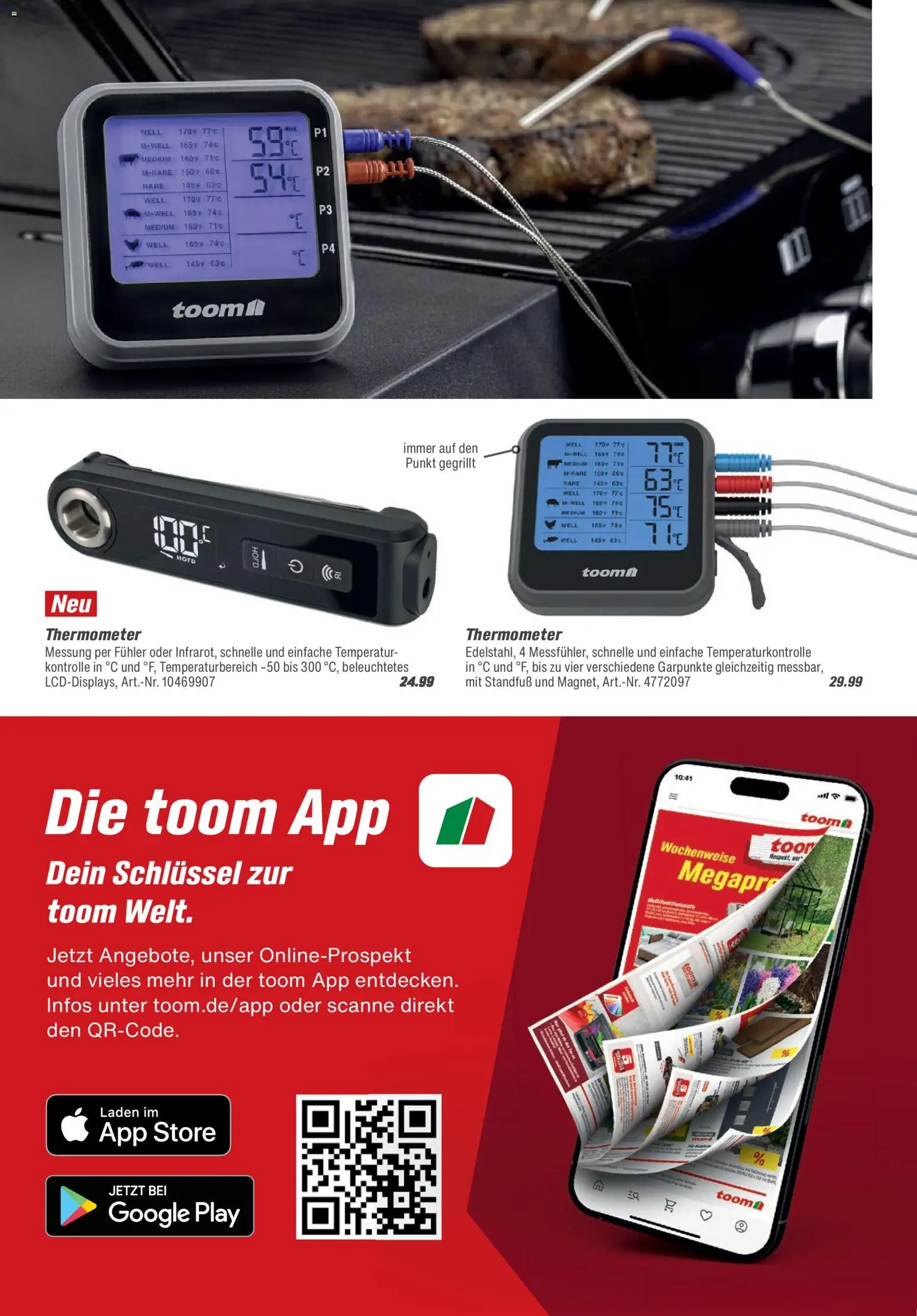 Toom Baumarkt  Grills & Zubehör 2026 – gültig ab 14.02.2026 | Seite: 34 | Produkte: Thermometer
