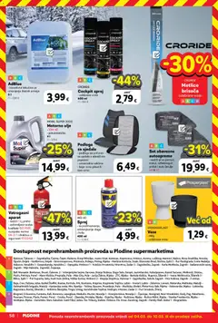 Plodine - Katalog - Pregled kataloga iz trgovine Plodine, vrijedi od 04.03.2026 | Stranica: 58 | Proizvodi: Motorno ulje, Ulje, Prsluk, Žarulje